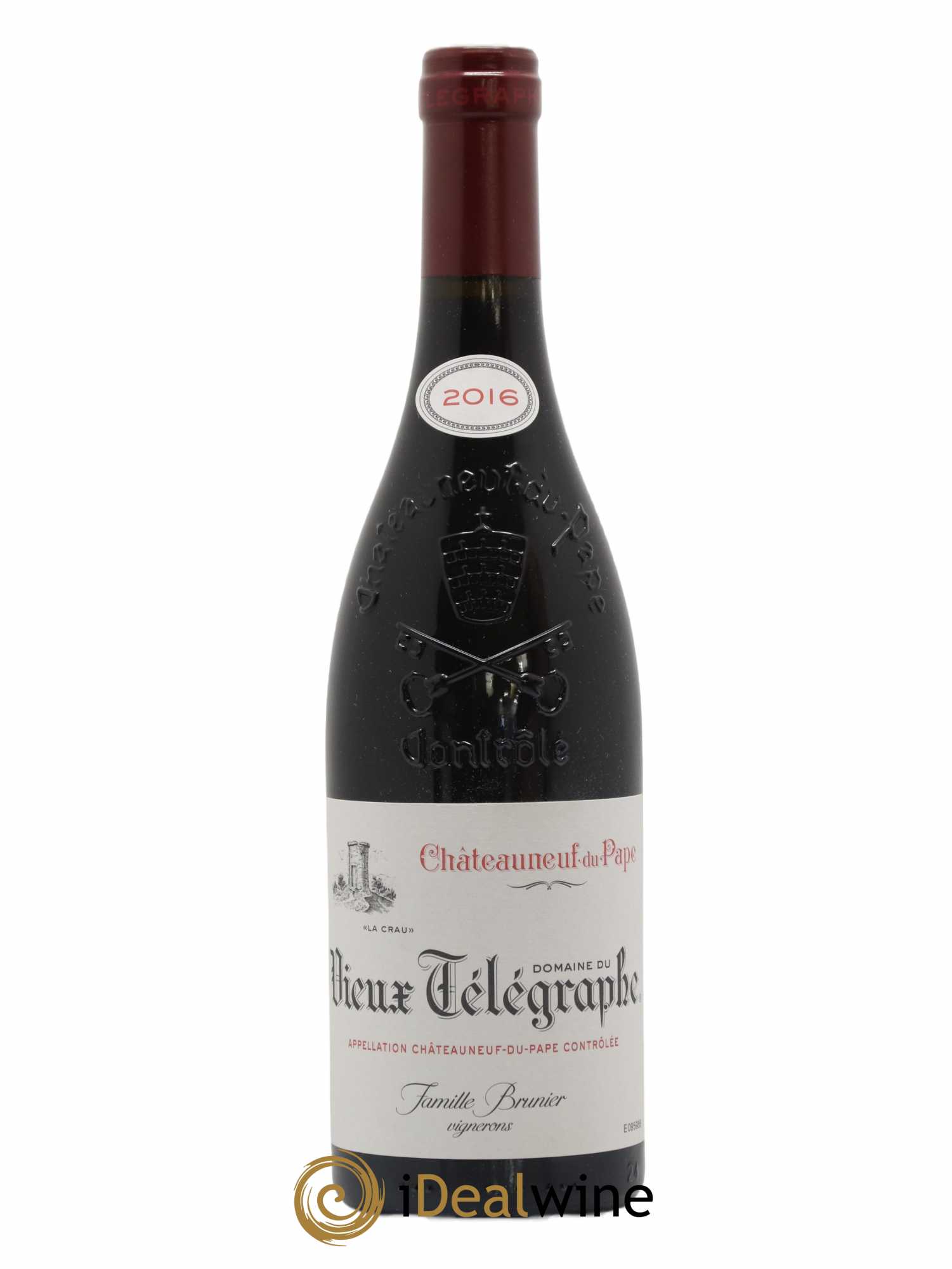 Châteauneuf-du-Pape Vieux Télégraphe (Domaine du) Vignobles Brunier 2016 - Lot de 1 bouteille - 0