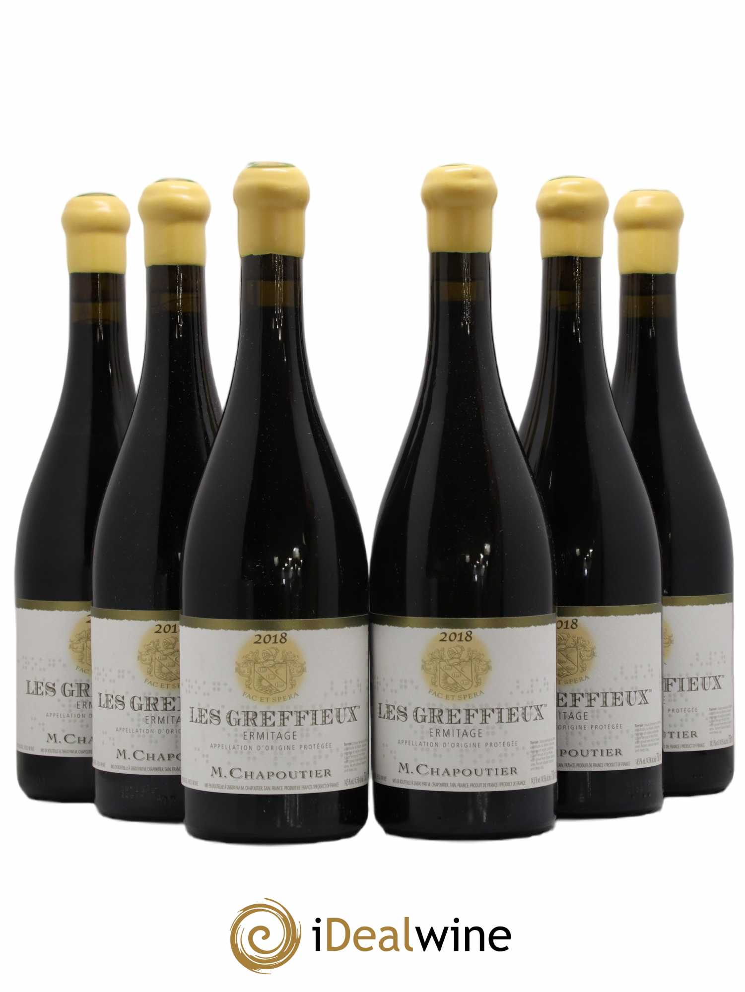 Hermitage Ermitage Les Greffieux Chapoutier 2018 - Lot de 6 bouteilles - 0