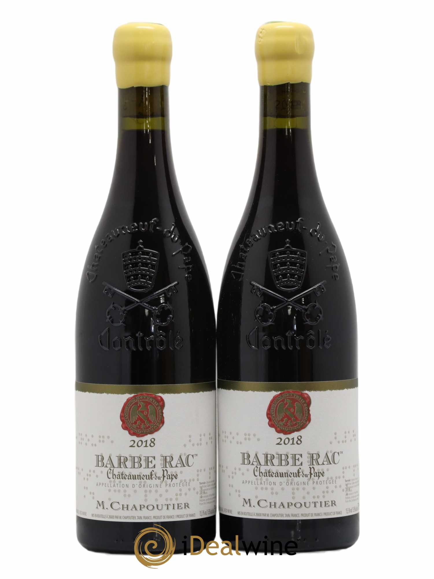 Châteauneuf-du-Pape Barbe Rac Chapoutier 2018 - Lot de 2 bouteilles - 0