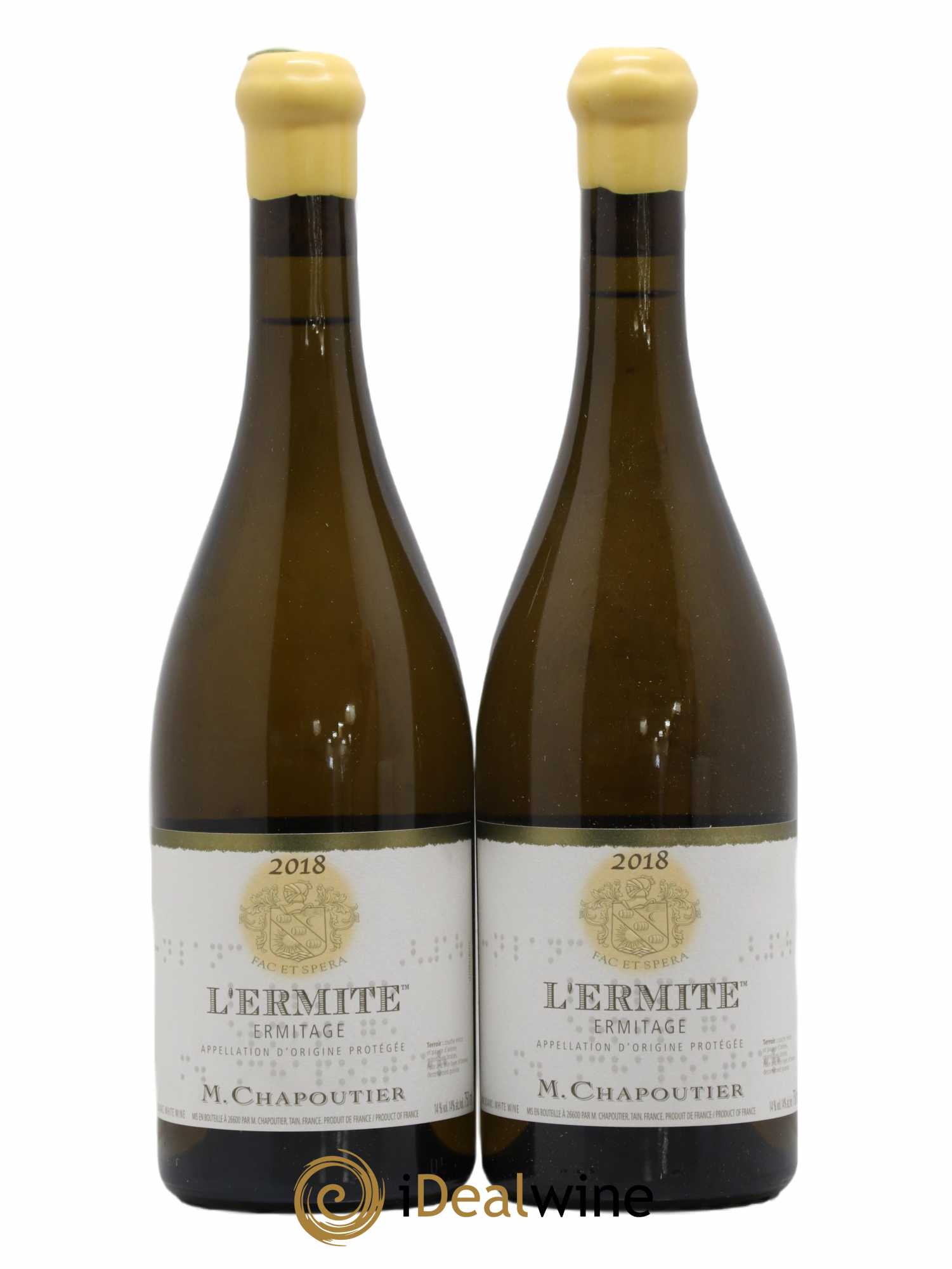 Hermitage Ermitage l'Ermite Chapoutier 2018 - Lot de 2 bouteilles - 0
