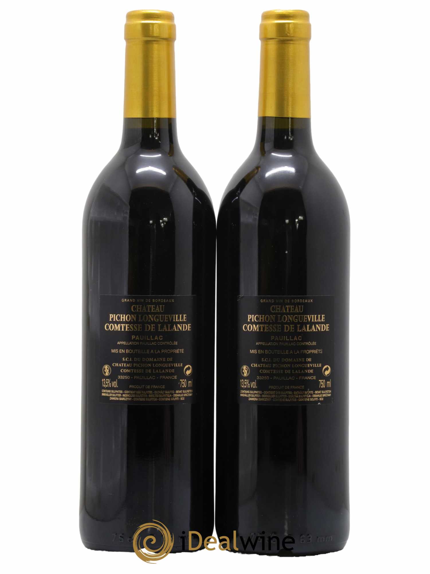 Château Pichon Longueville Comtesse de Lalande 2ème Grand Cru Classé 2015 - Lot de 2 bouteilles - 1