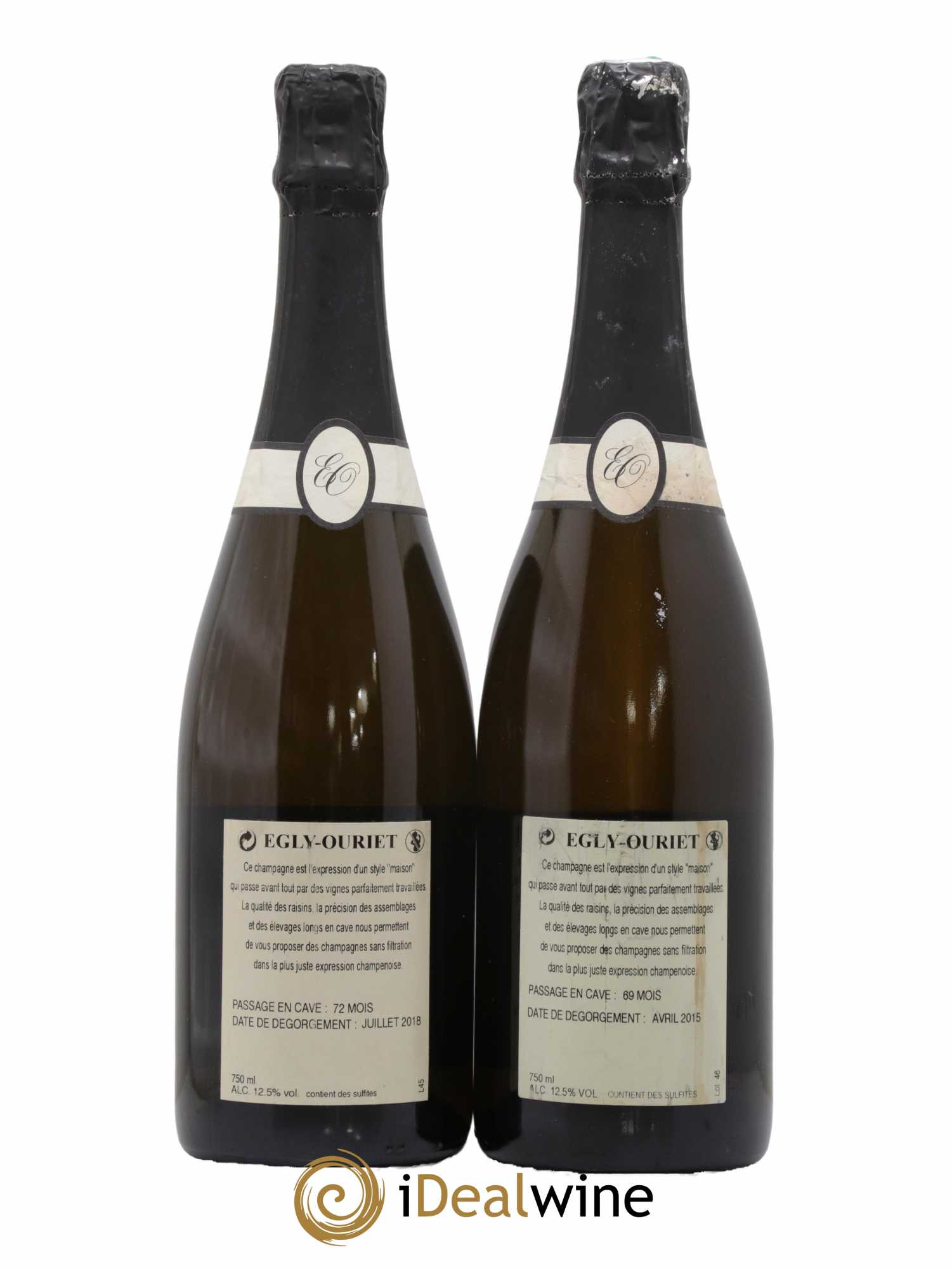 Blanc de Noirs Les Crayères Vieilles vignes Egly-Ouriet - Lot de 2 bouteilles - 1