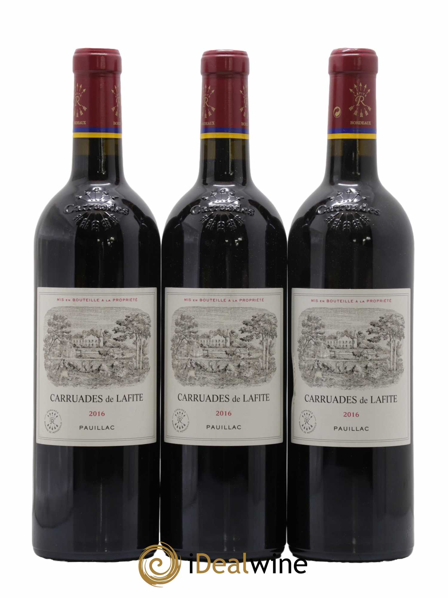 Carruades de Lafite Rothschild Second Vin 2016 - Lot de 3 bouteilles - 0