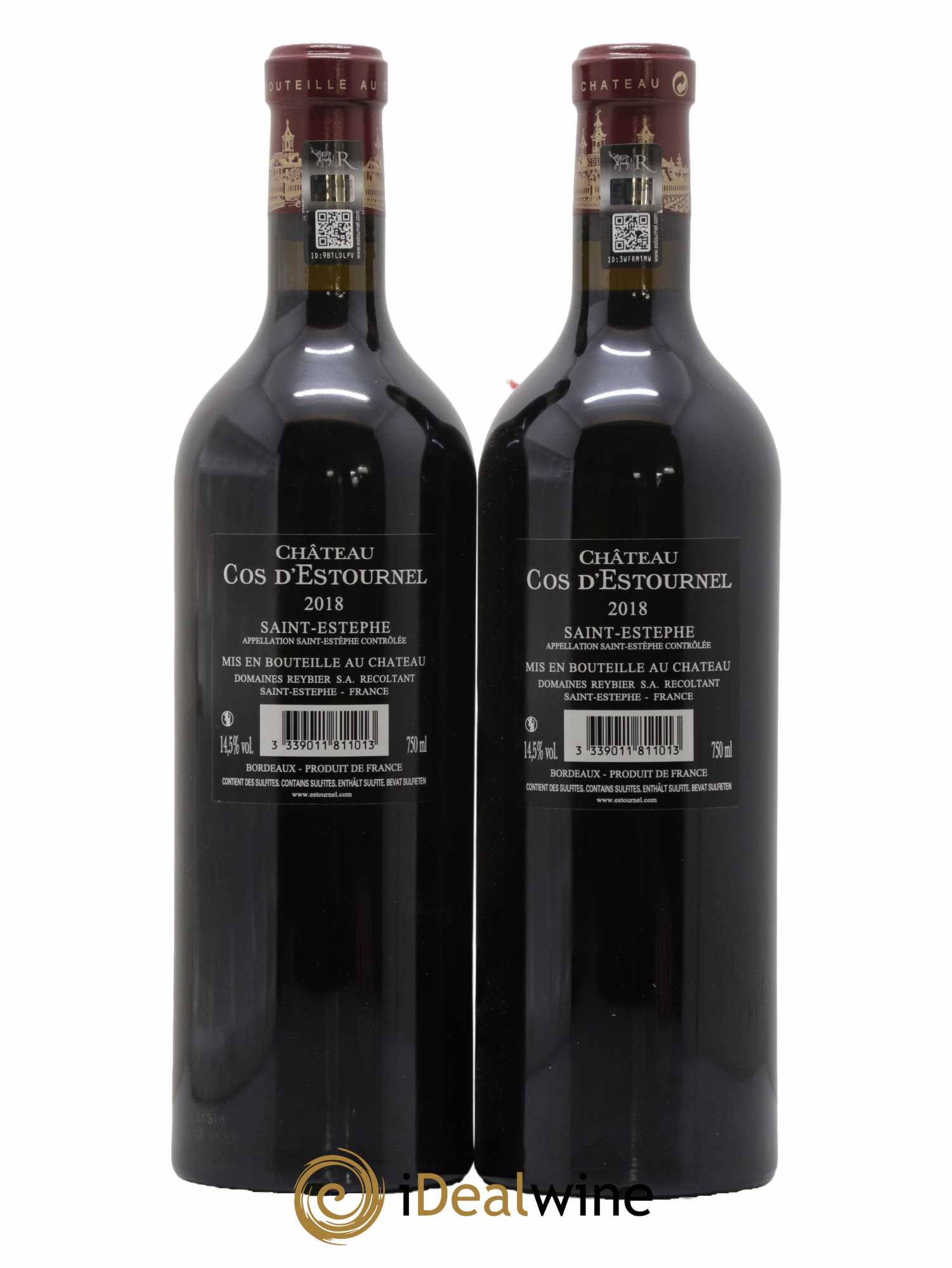 Cos d'Estournel 2ème Grand Cru Classé 2018 - Lot de 2 bouteilles - 1