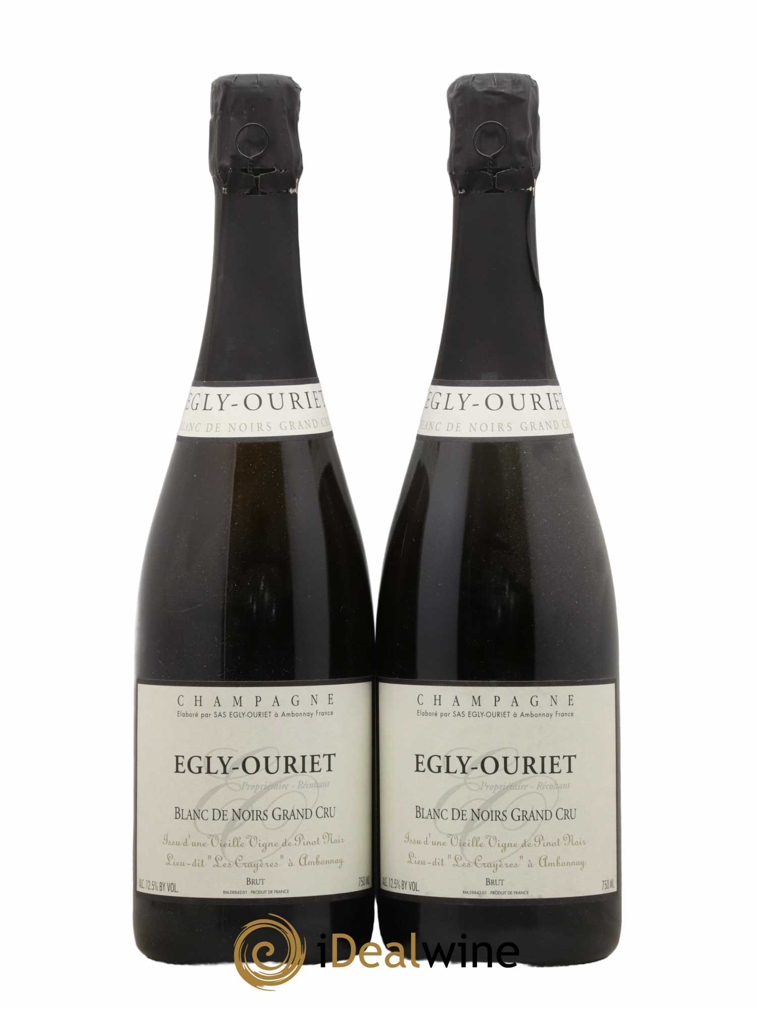 Blanc de Noirs Les Crayères Vieilles vignes Egly-Ouriet Brut Grand Cru - Lot de 2 bouteilles - 0