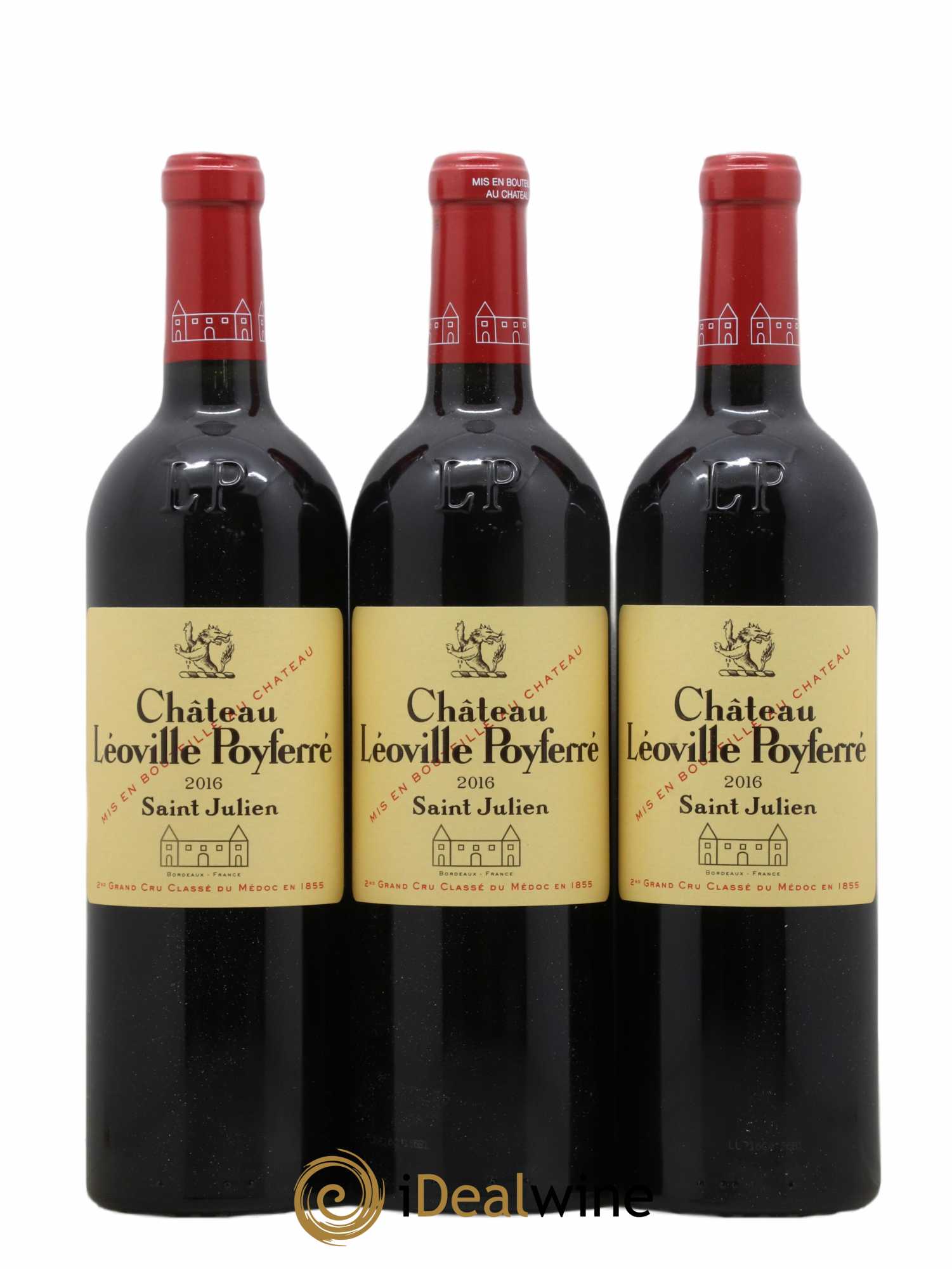 Château Léoville Poyferré 2ème Grand Cru Classé 2016 - Lot de 3 bouteilles - 0