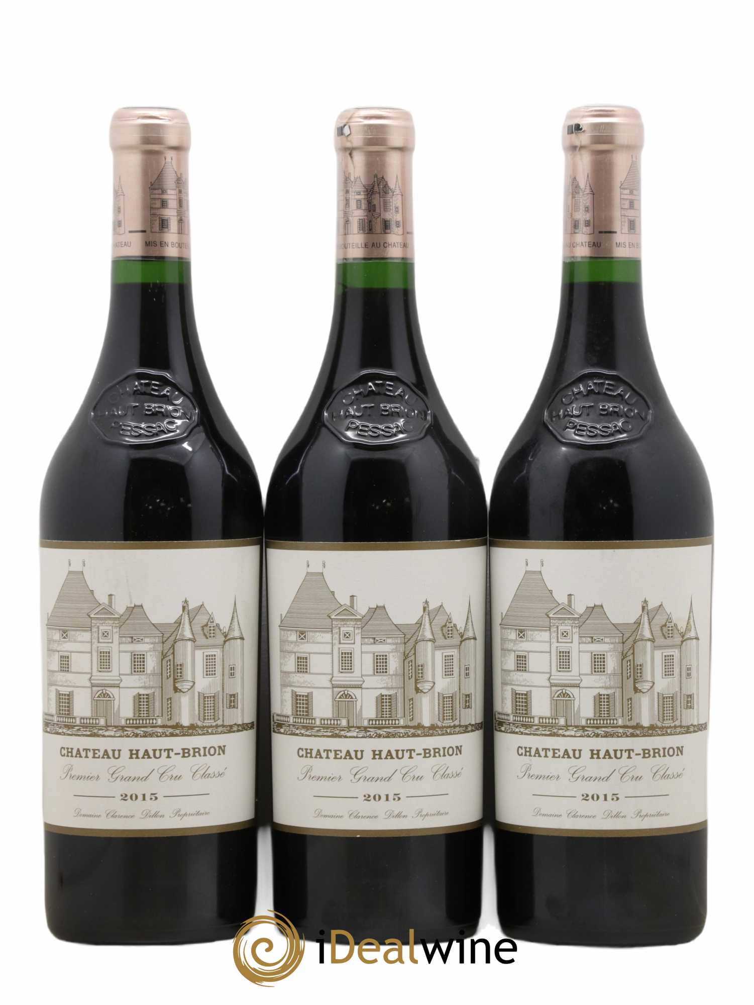 Château Haut Brion 1er Grand Cru Classé 2015 - Lot de 3 bouteilles - 0