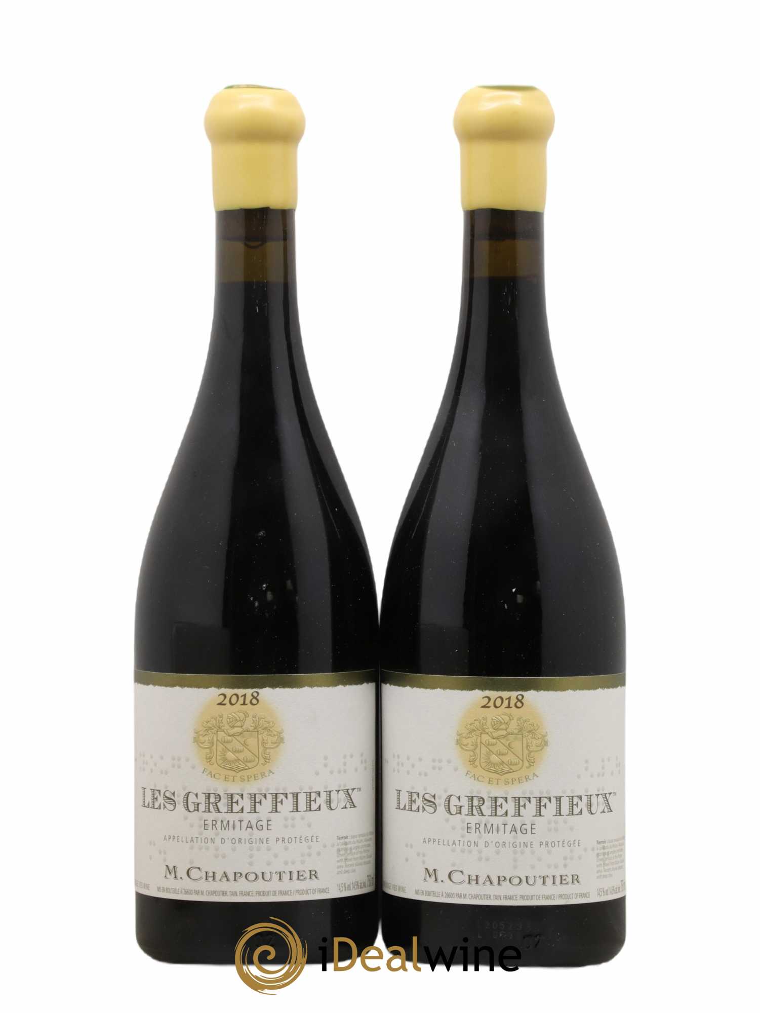 Hermitage Ermitage Les Greffieux Chapoutier 2018 - Lot de 2 bouteilles - 0