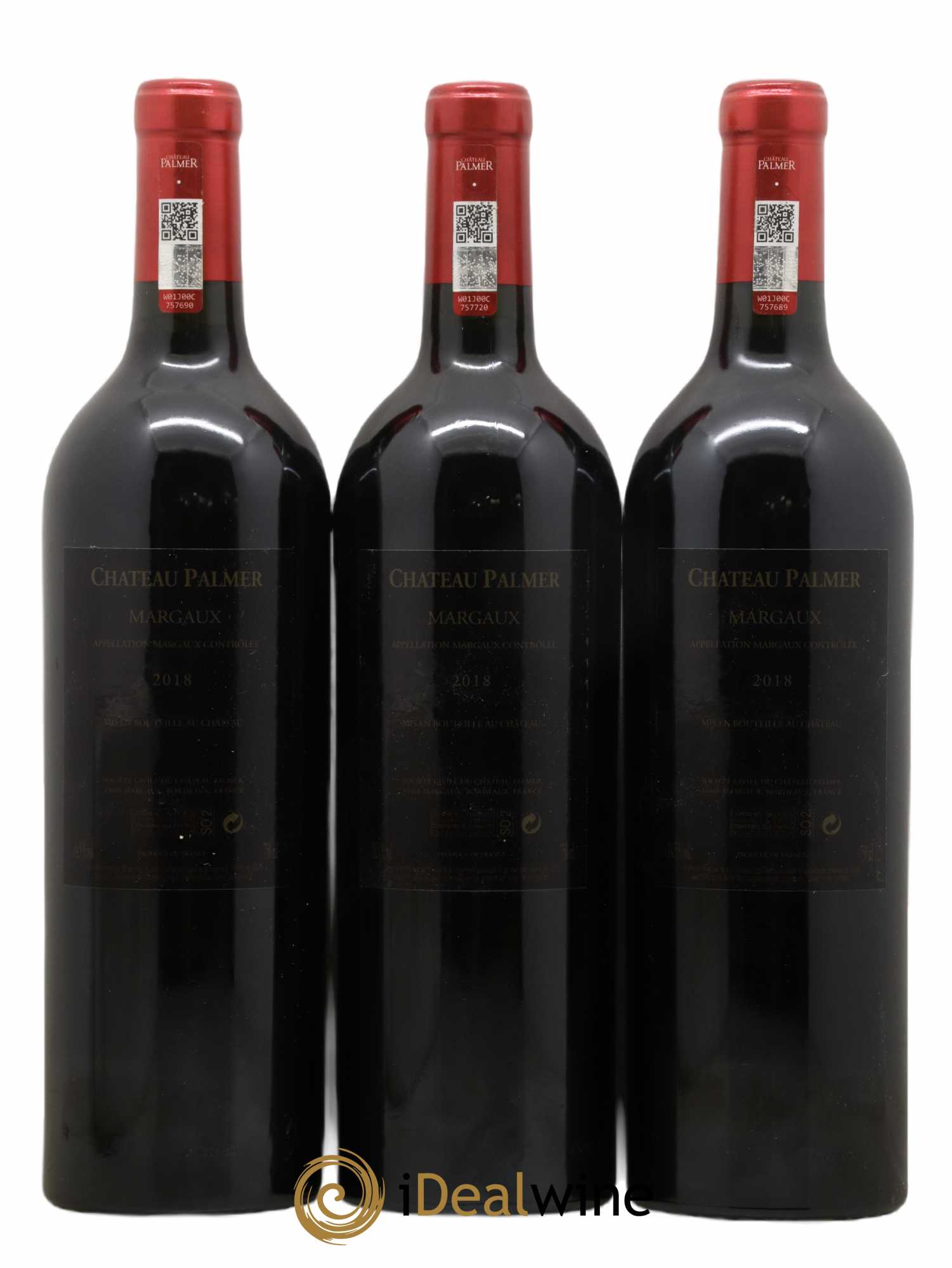 Château Palmer 3ème Grand Cru Classé 2018 - Lot of 3 bottles - 1