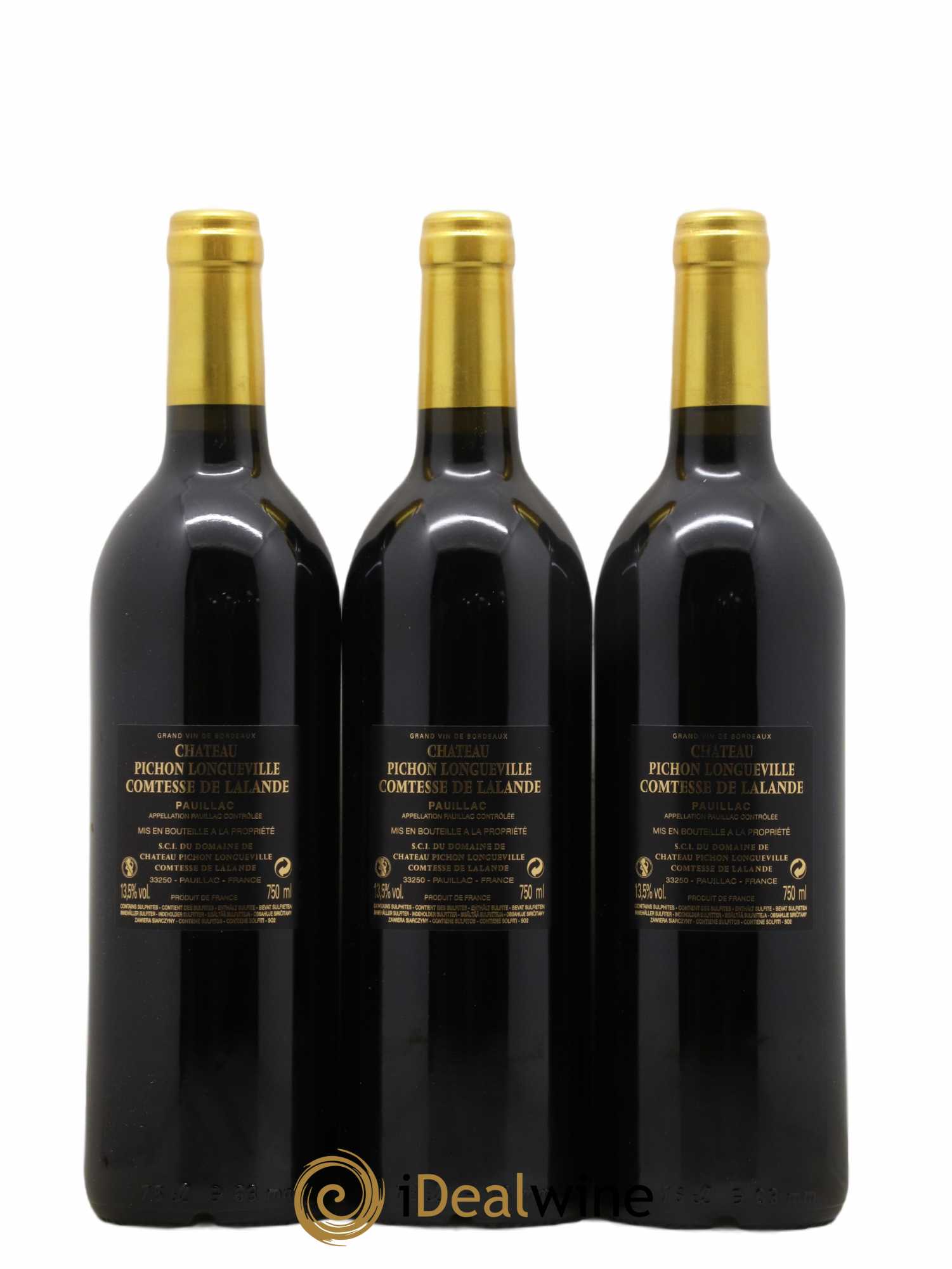 Château Pichon Longueville Comtesse de Lalande 2ème Grand Cru Classé 2016 - Lot de 6 bouteilles - 2