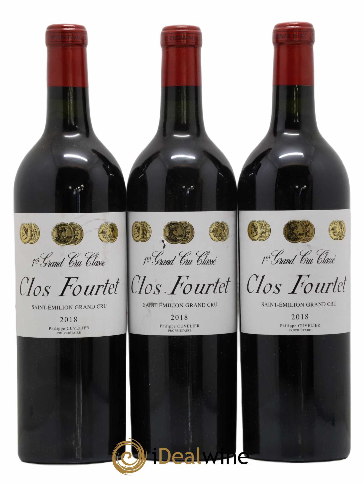Clos Fourtet 1er Grand Cru Classé B 2018 - Lot de 3 bouteilles - 0