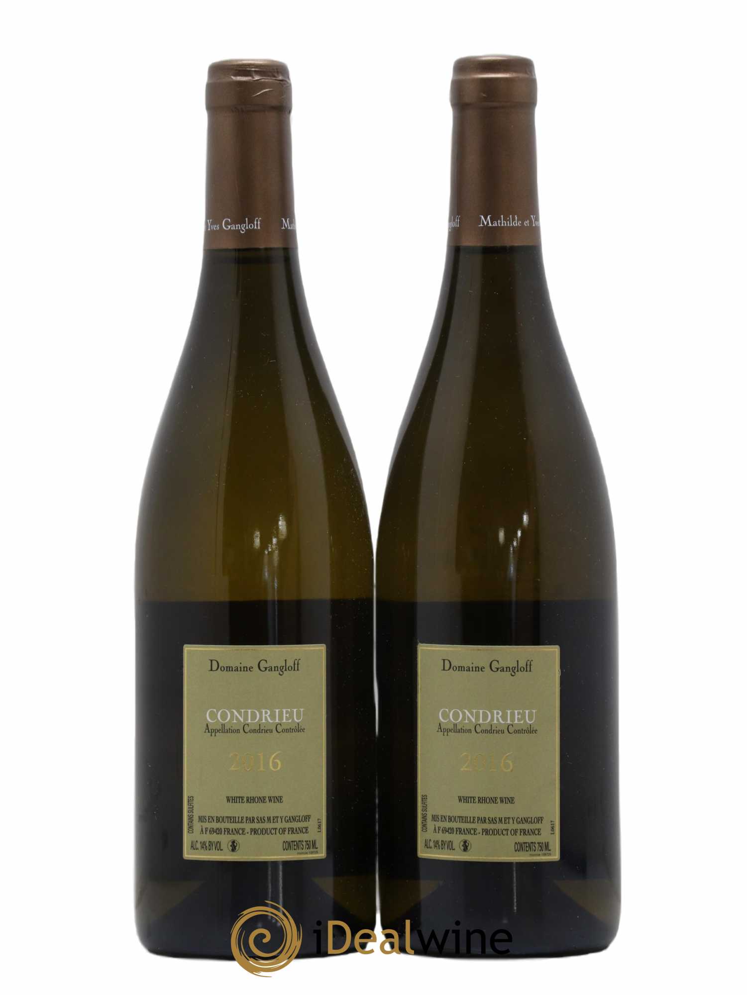 Condrieu Domaine Gangloff (Domaine) 2016 - Lot de 2 bouteilles - 1