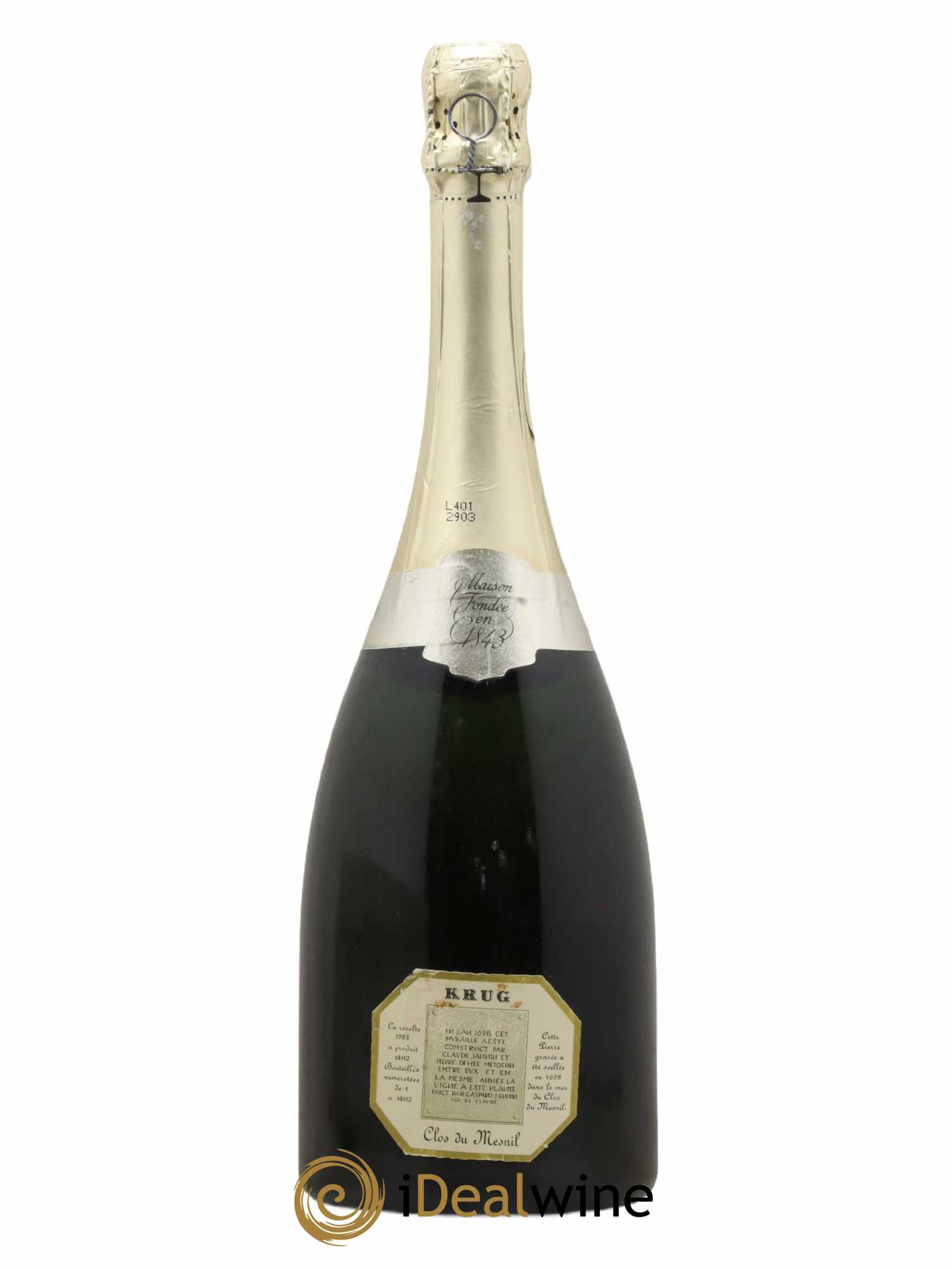 Clos du Mesnil Krug Brut 1983 - Lot de 1 bouteille - 1