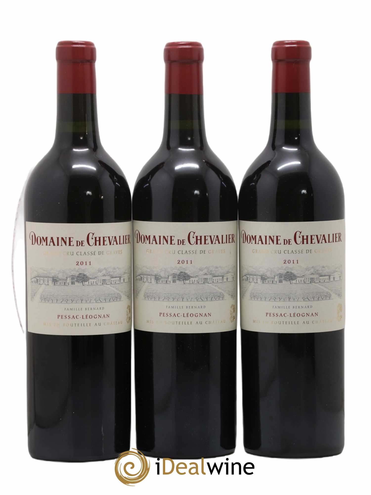 Domaine de Chevalier Cru Classé de Graves 2011 - Lot de 3 bouteilles - 0