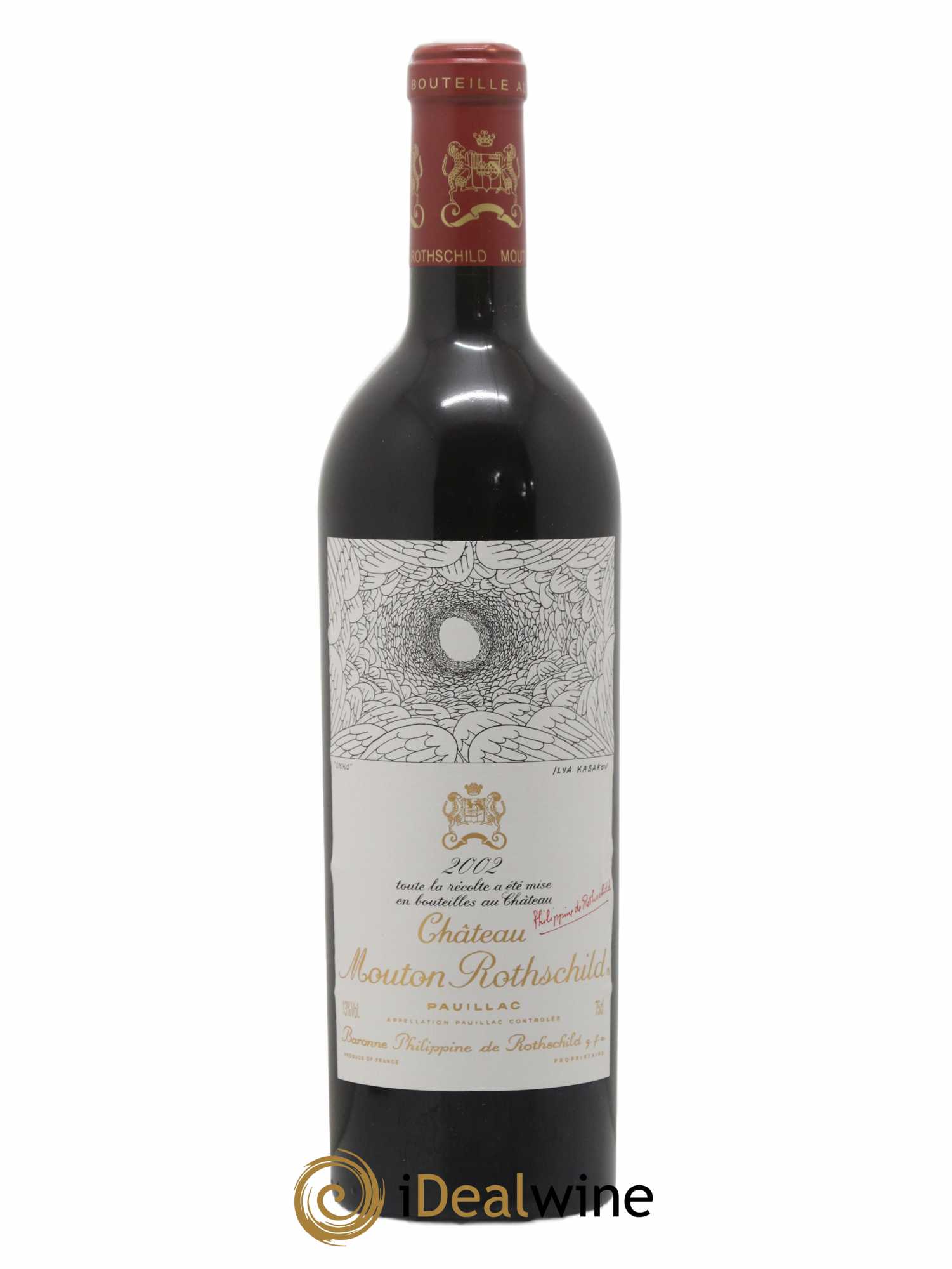 Château Mouton Rothschild 1er Grand Cru Classé 2002 - Lot de 1 bouteille - 0