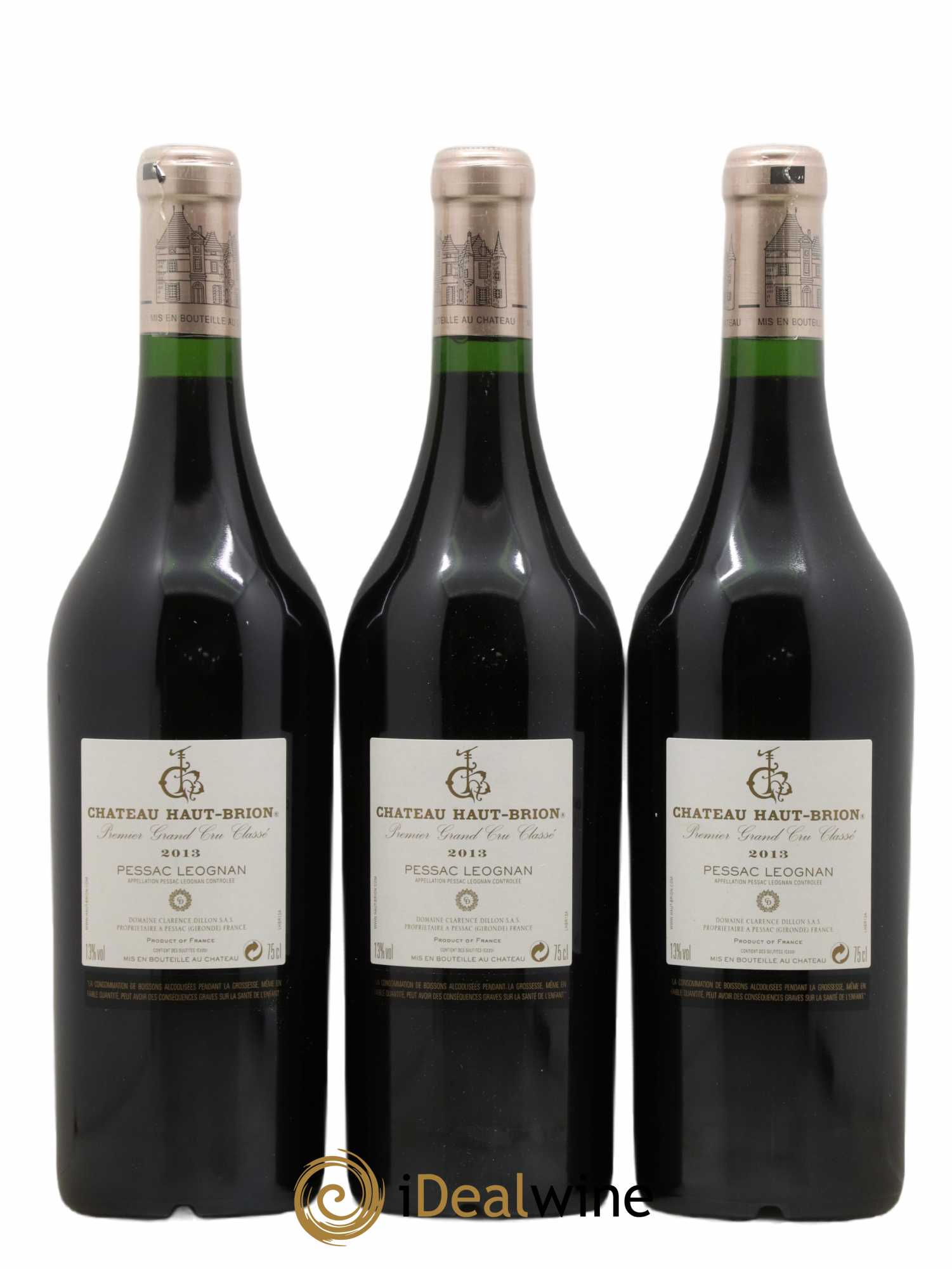 Château Haut Brion 1er Grand Cru Classé 2013 - Lot de 3 bouteilles - 1