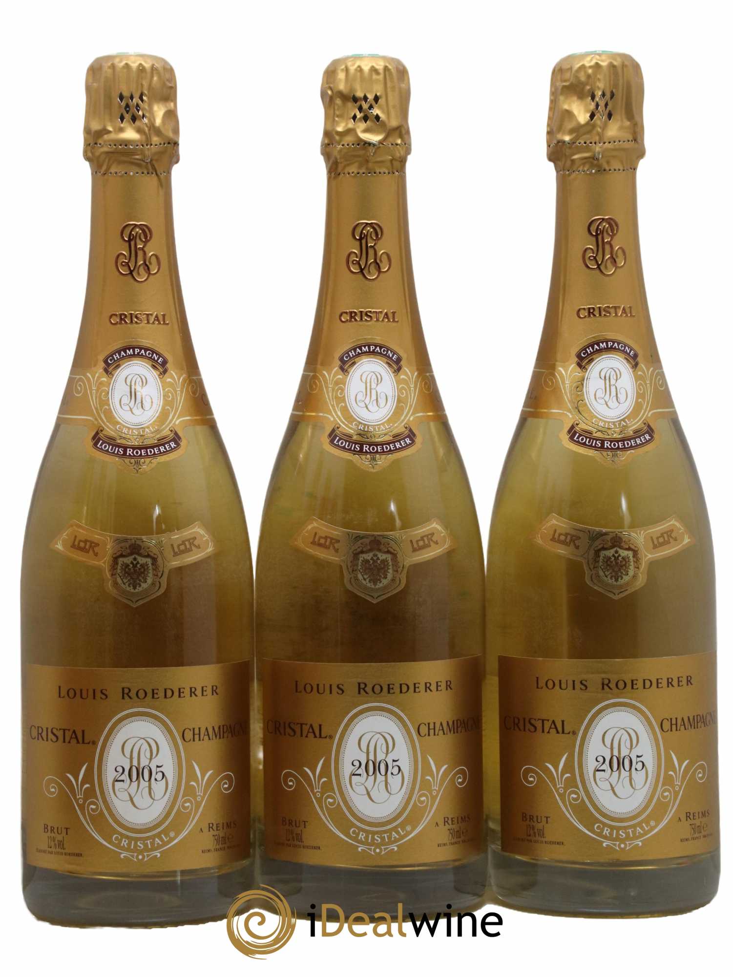 Cristal Louis Roederer 2005 - Lot de 3 bouteilles - 0
