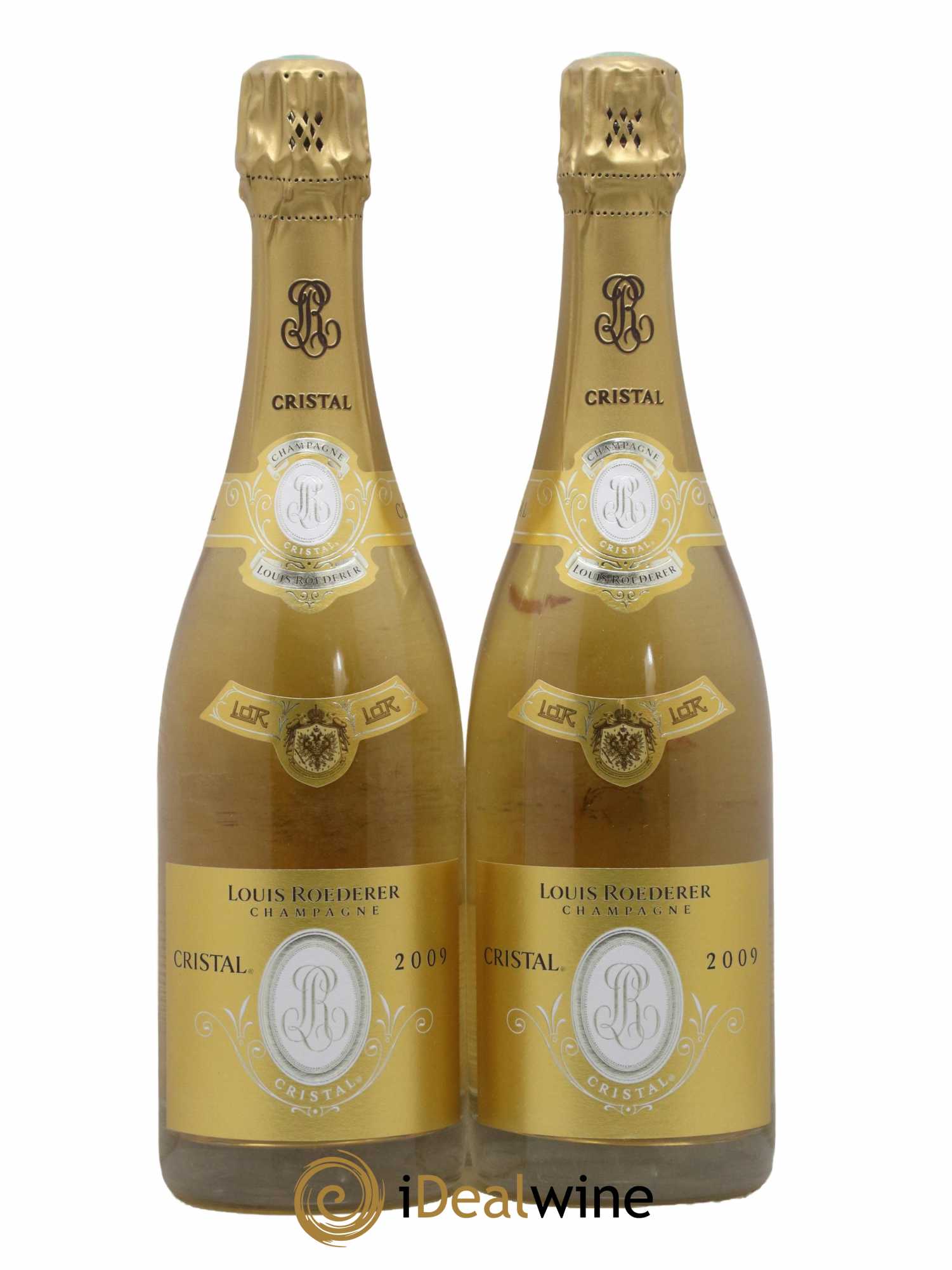 Cristal Louis Roederer 2009 - Lot of 2 bottles - 0