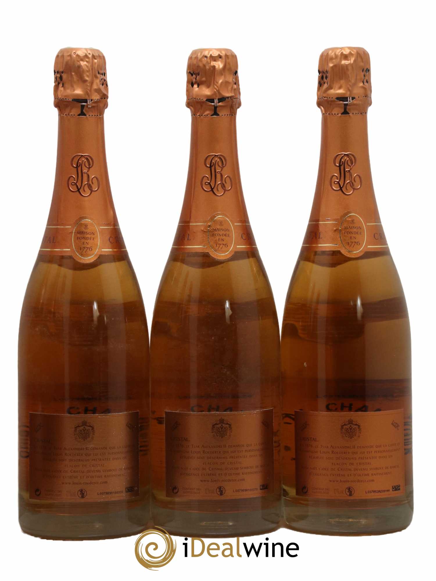 Cristal Louis Roederer 2002 - Lot de 3 bouteilles - 1