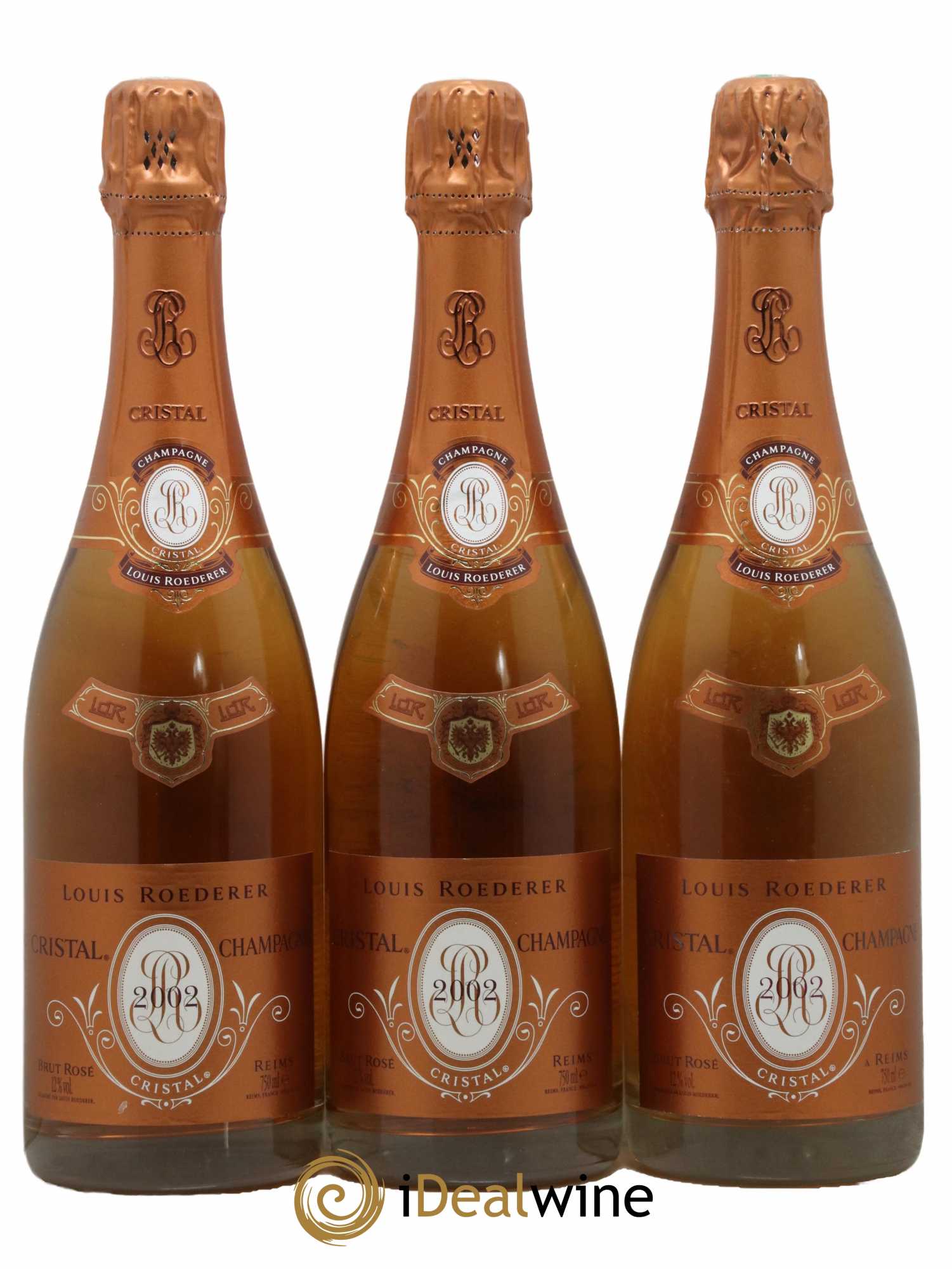 Cristal Louis Roederer 2002 - Lot de 3 bouteilles - 0