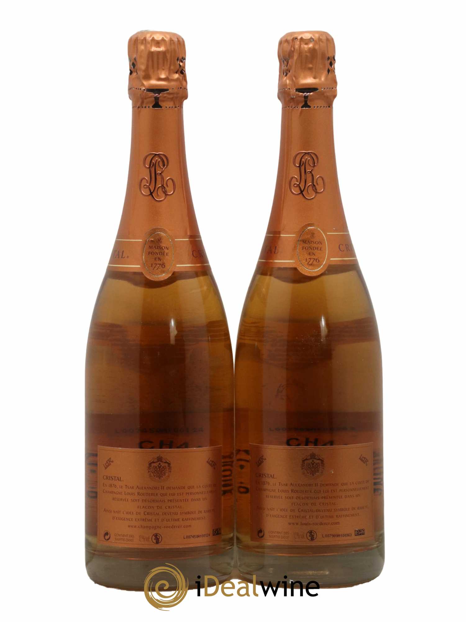 Cristal Louis Roederer 2002 - Lot de 2 bouteilles - 1