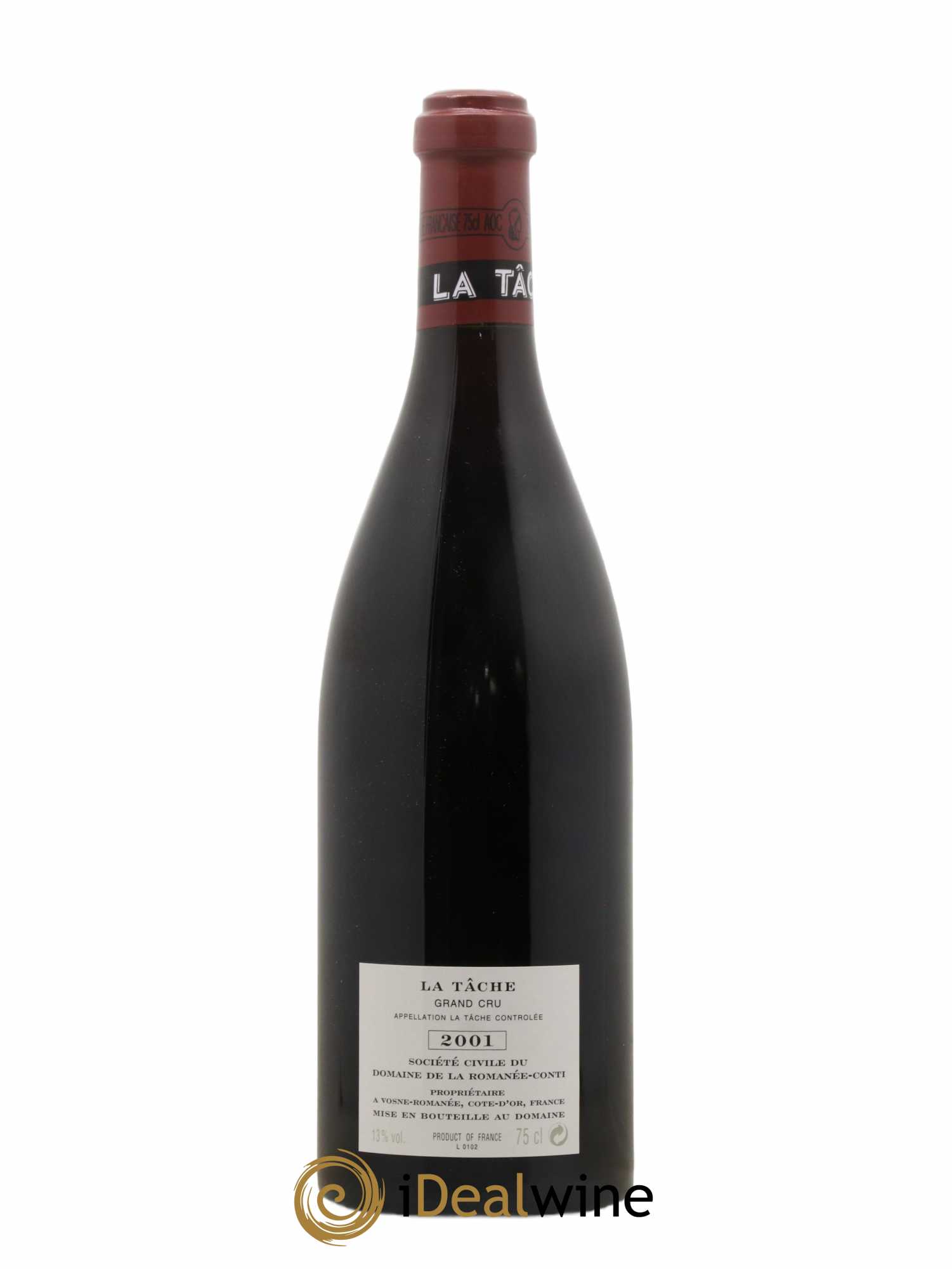 La Tâche Grand Cru Domaine de la Romanée-Conti 2001 - Lot de 1 bouteille - 1