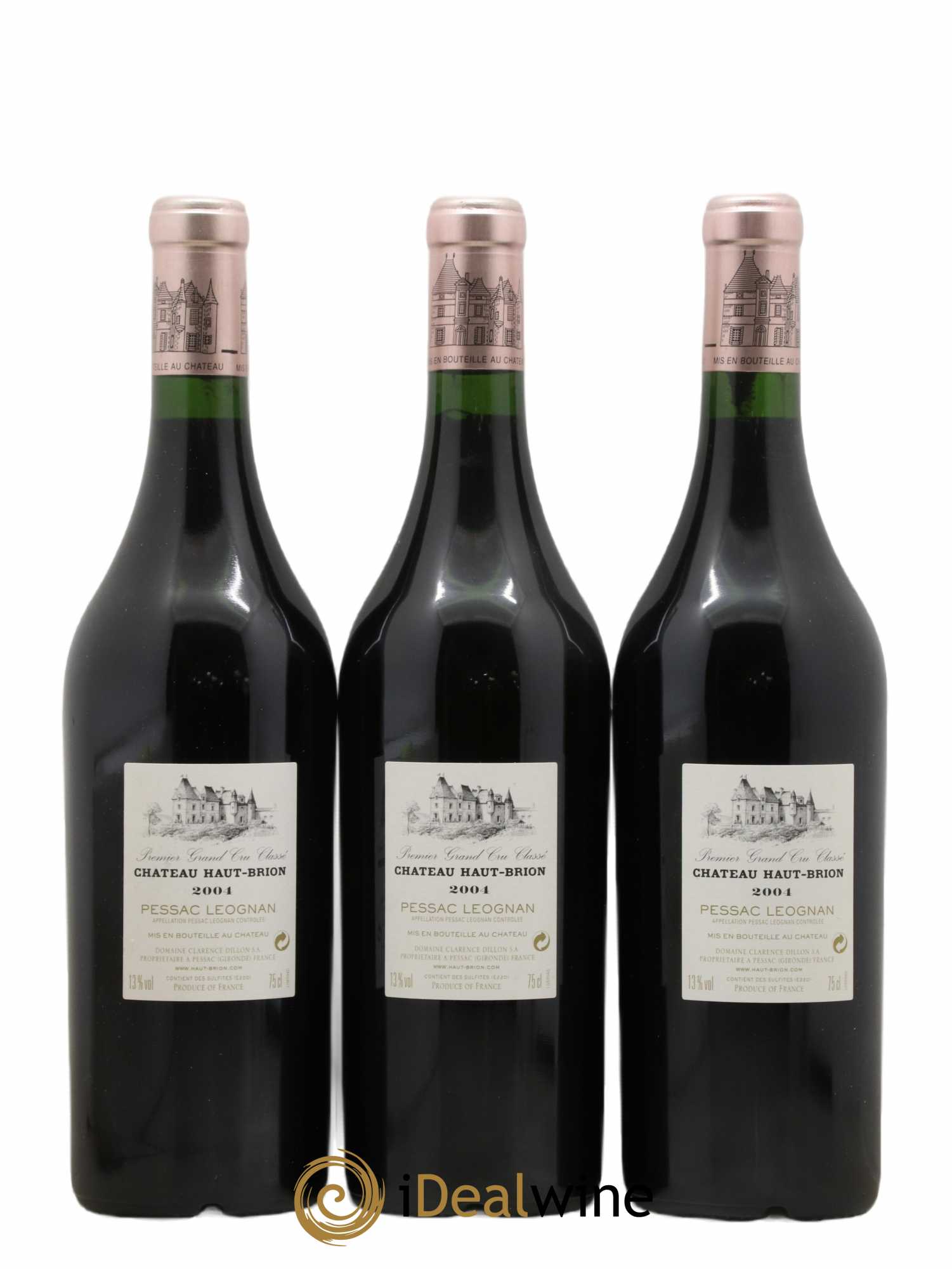 Château Haut Brion 1er Grand Cru Classé 2004 - Lot de 3 bouteilles - 1