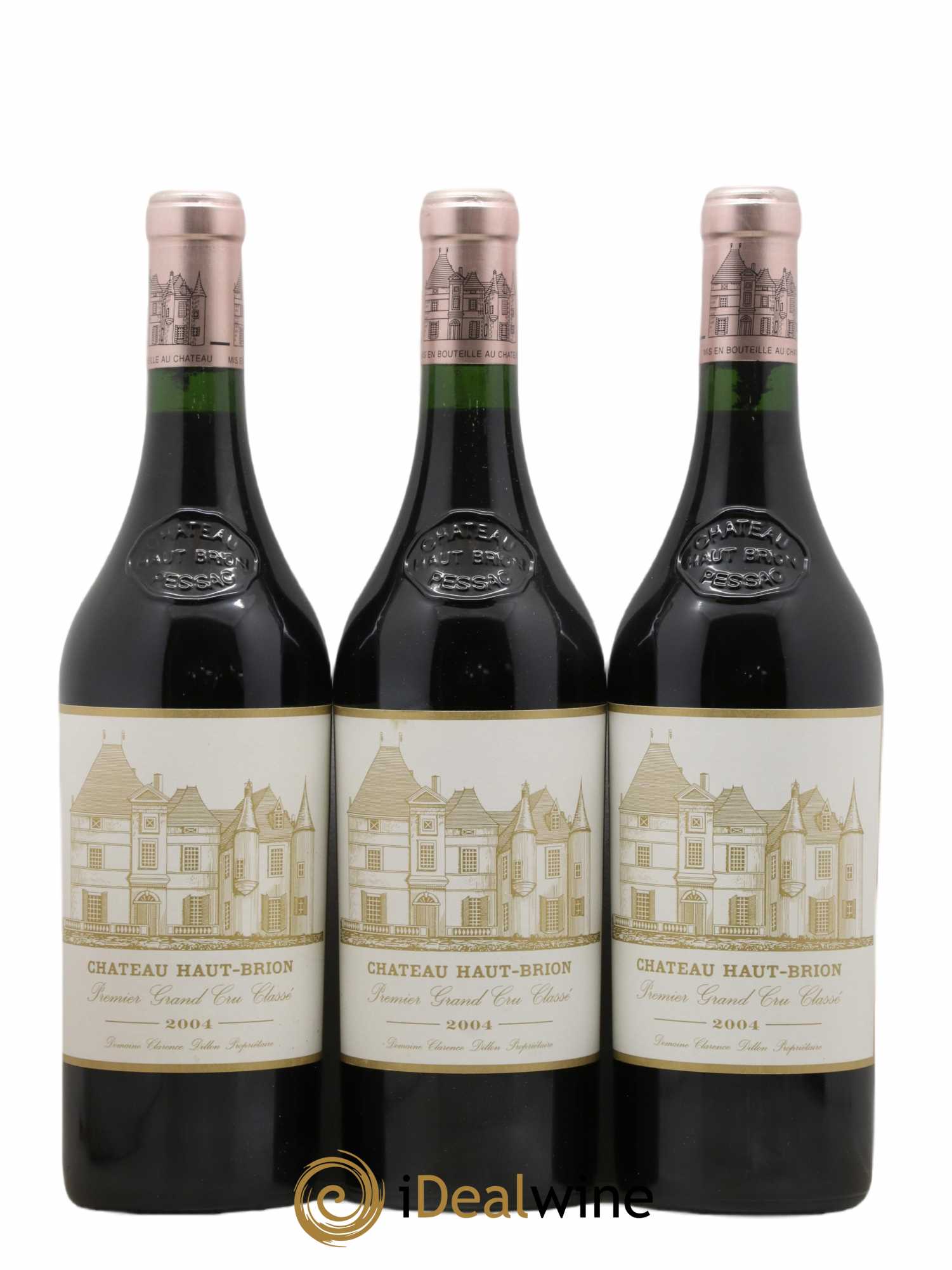 Château Haut Brion 1er Grand Cru Classé 2004 - Lot de 3 bouteilles - 0