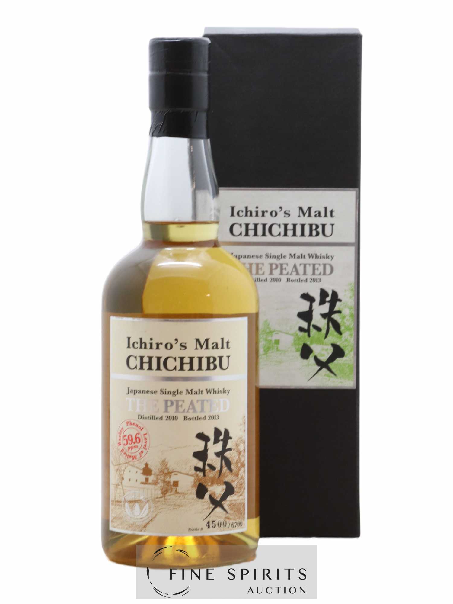 Chichibu 2010 Of. The Peated 59.6ppm - One of 6700 - bottled 2013 Ichiro's Malt - Lot of 1 bottle - 0