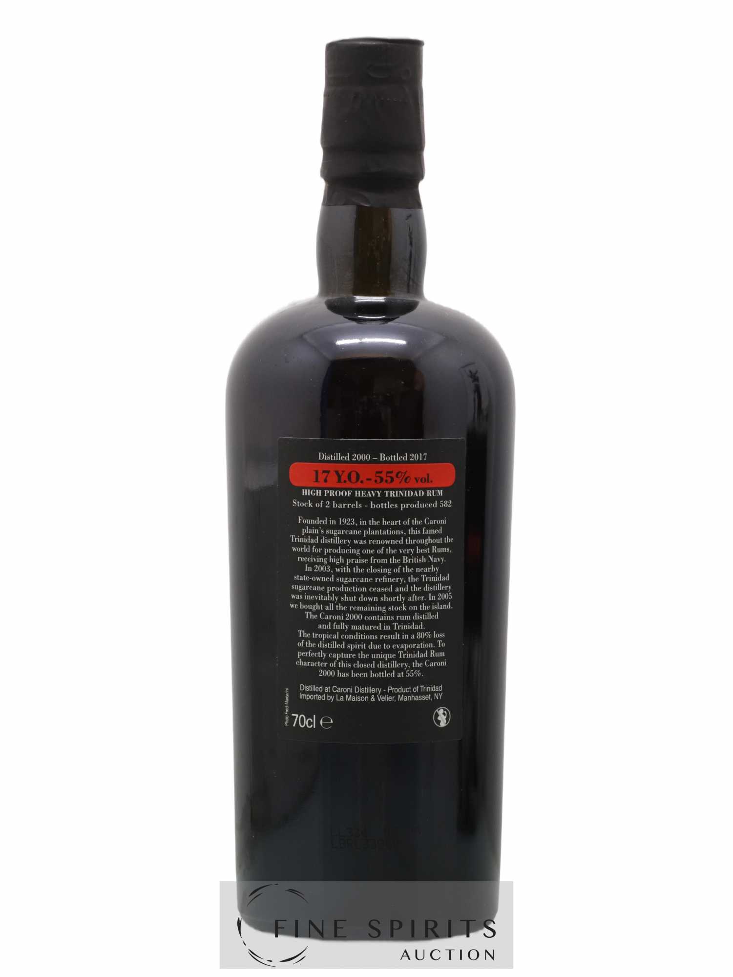 Caroni 17 years 2000 Velier 110 Proof One of 582 - bottled 2017 - Lot de 1 bouteille - 2