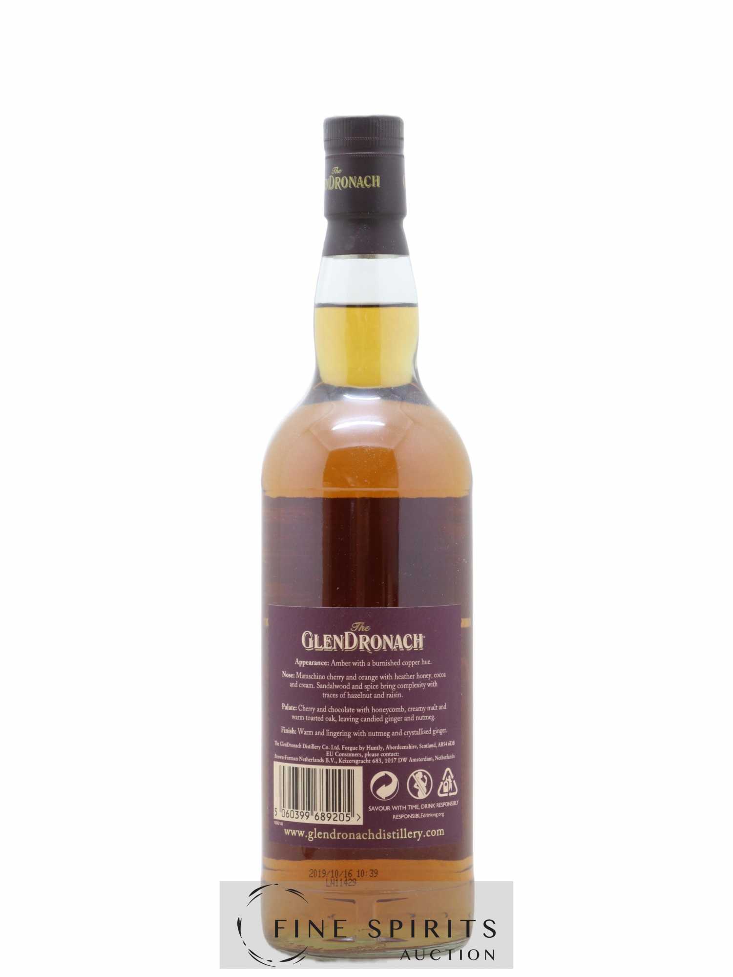 The Glendronach 11 years 2008 Of. Danish Retailers - Lot de 1 bouteille - 1