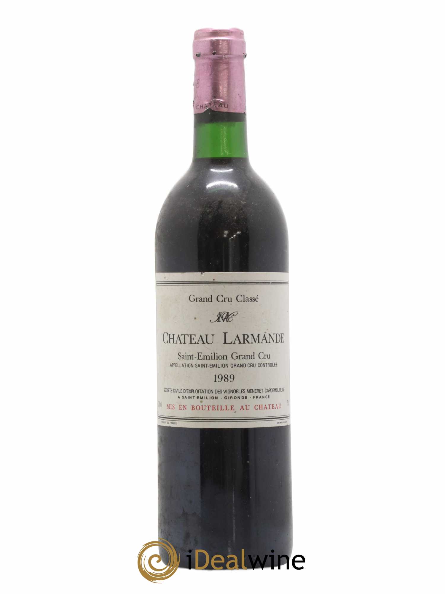 Château Larmande Grand Cru Classé 1989 - Lot de 1 bouteille - 0