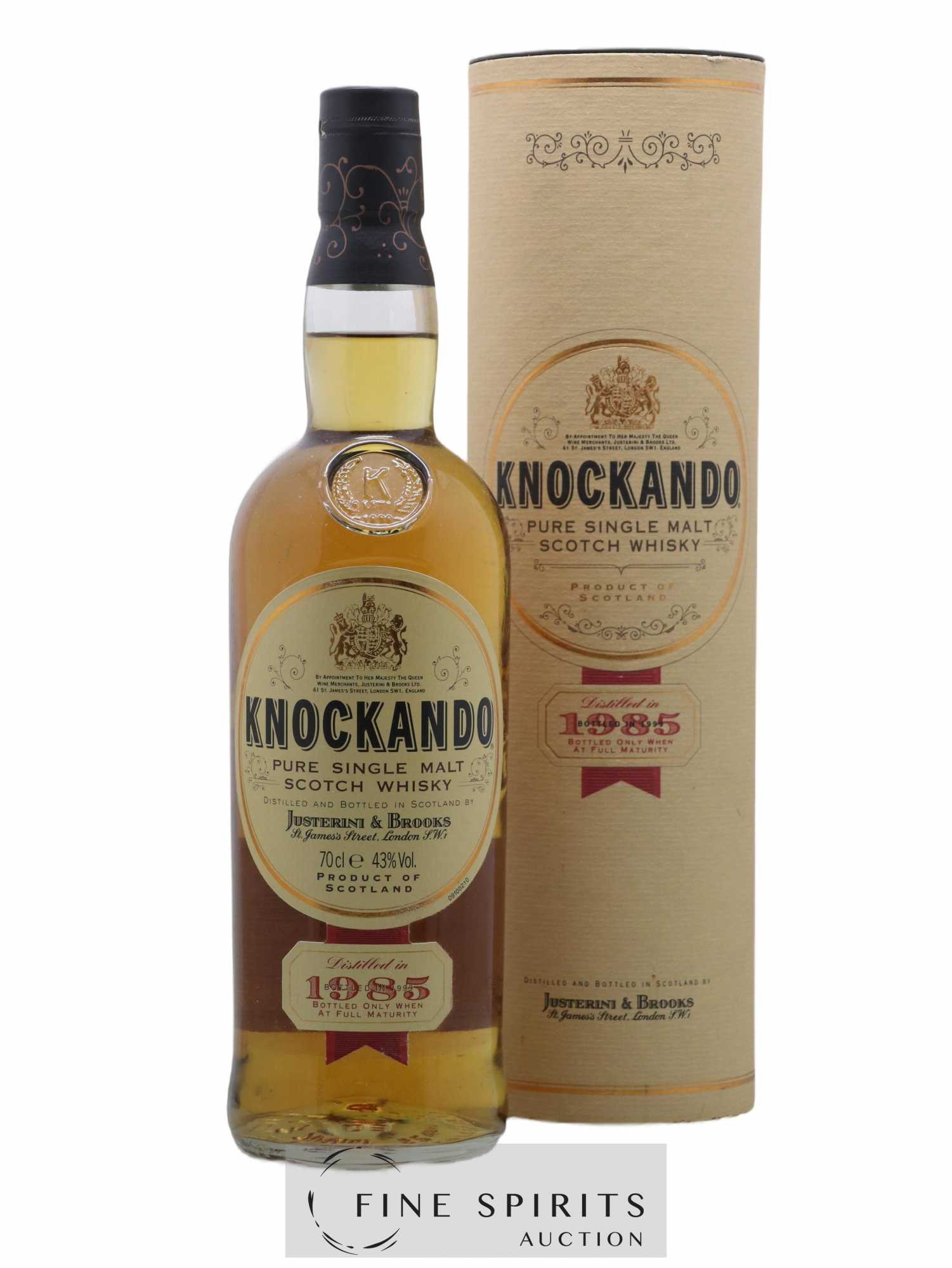 Knockando 1985 Of. bottled 1999 - Lot de 1 bouteille - 0