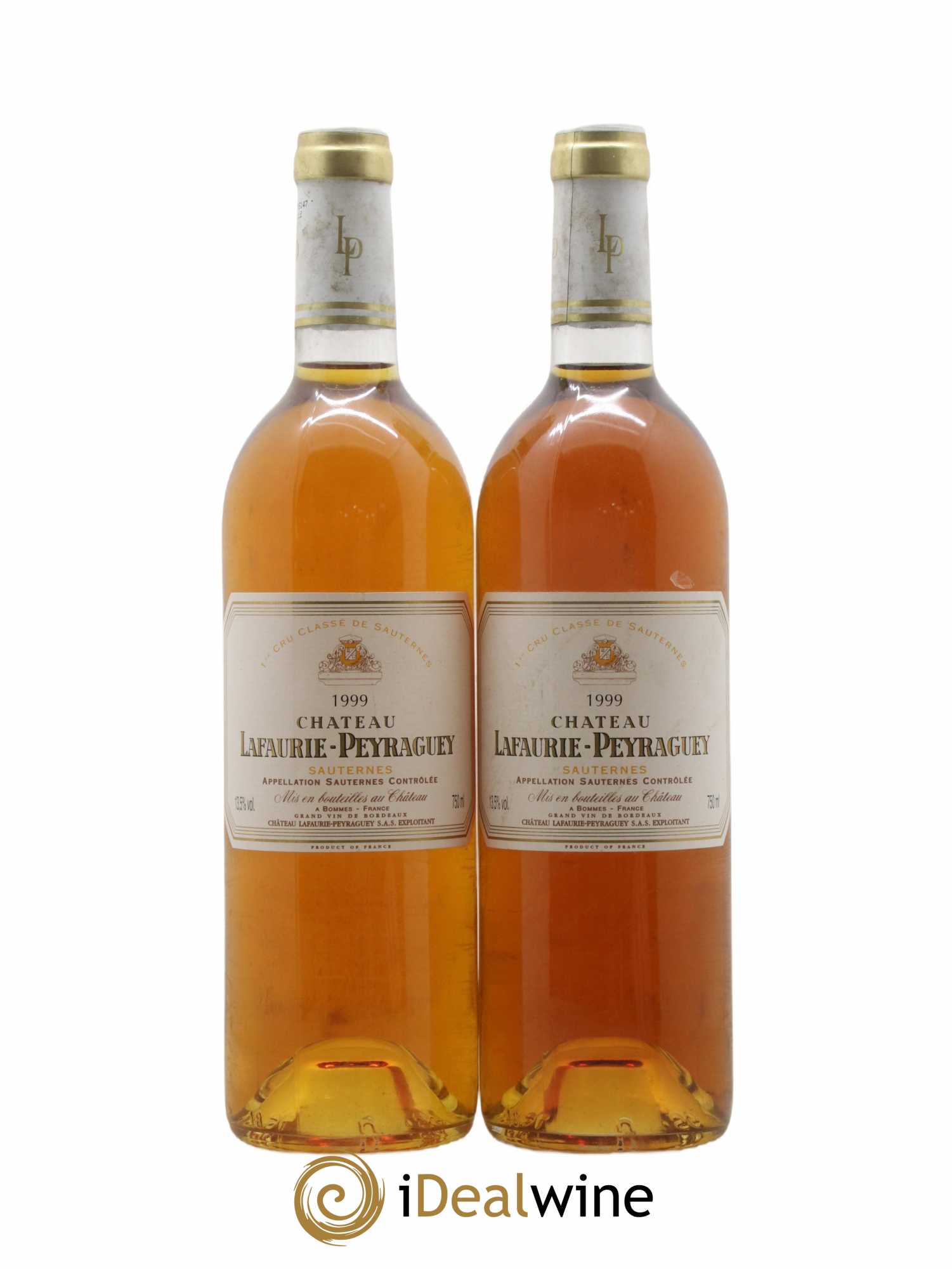 Château Lafaurie-Peyraguey 1er Grand Cru Classé 1999 - Lotto di 2 bottiglie - 0