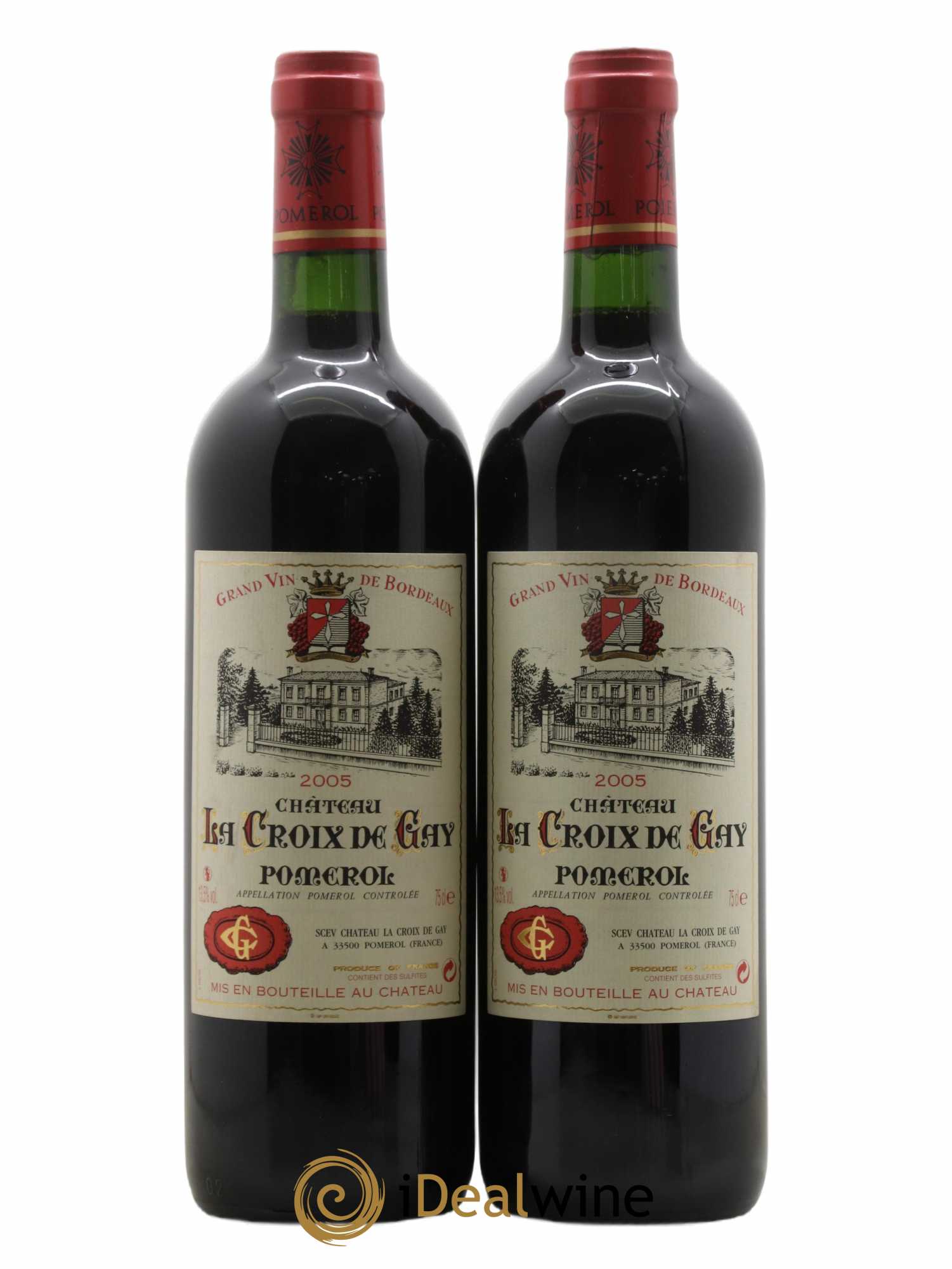 Château la Croix de Gay 2005 - Lot de 2 bouteilles - 0