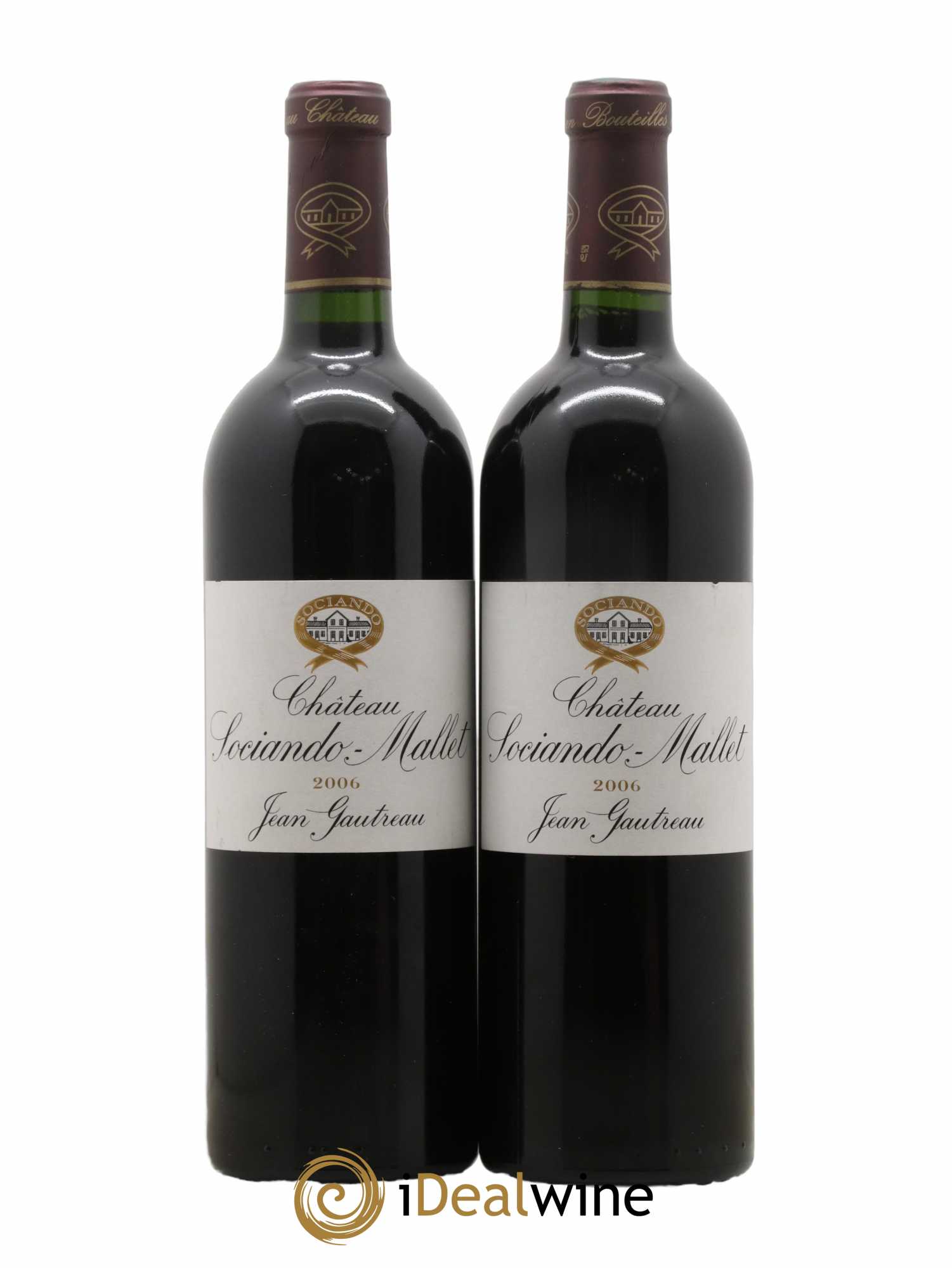 Château Sociando Mallet 2006 - Lot de 2 bouteilles - 0