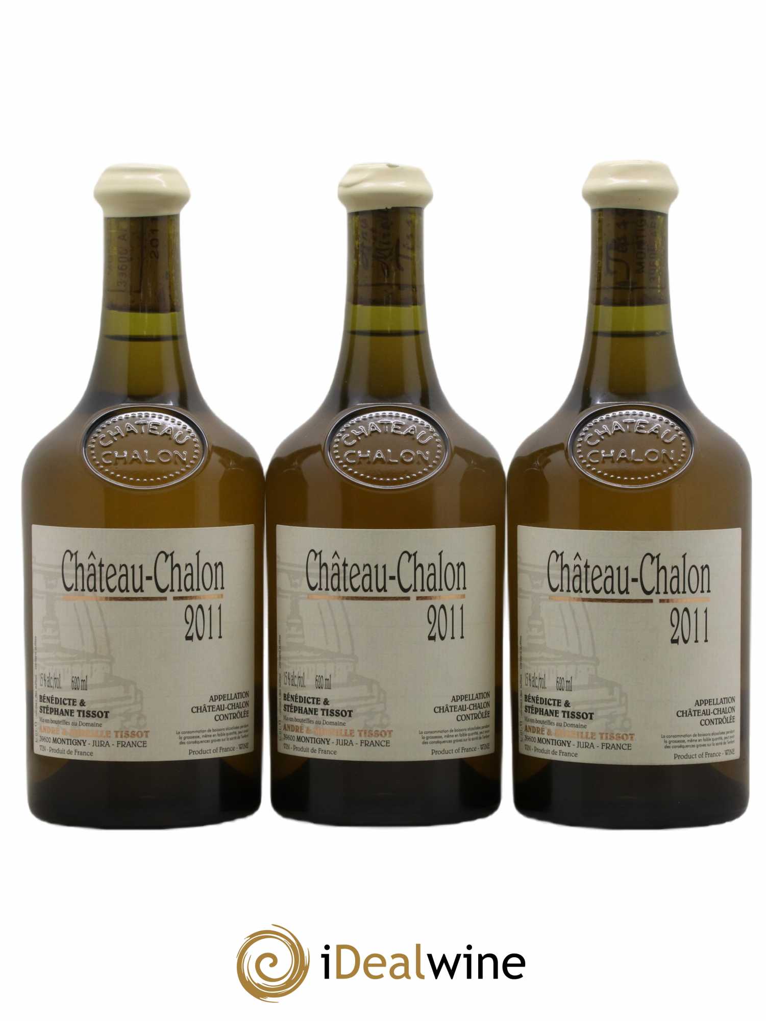 Château-Chalon Bénédicte et Stéphane Tissot 2011 - Lot de 3 bouteilles - 0