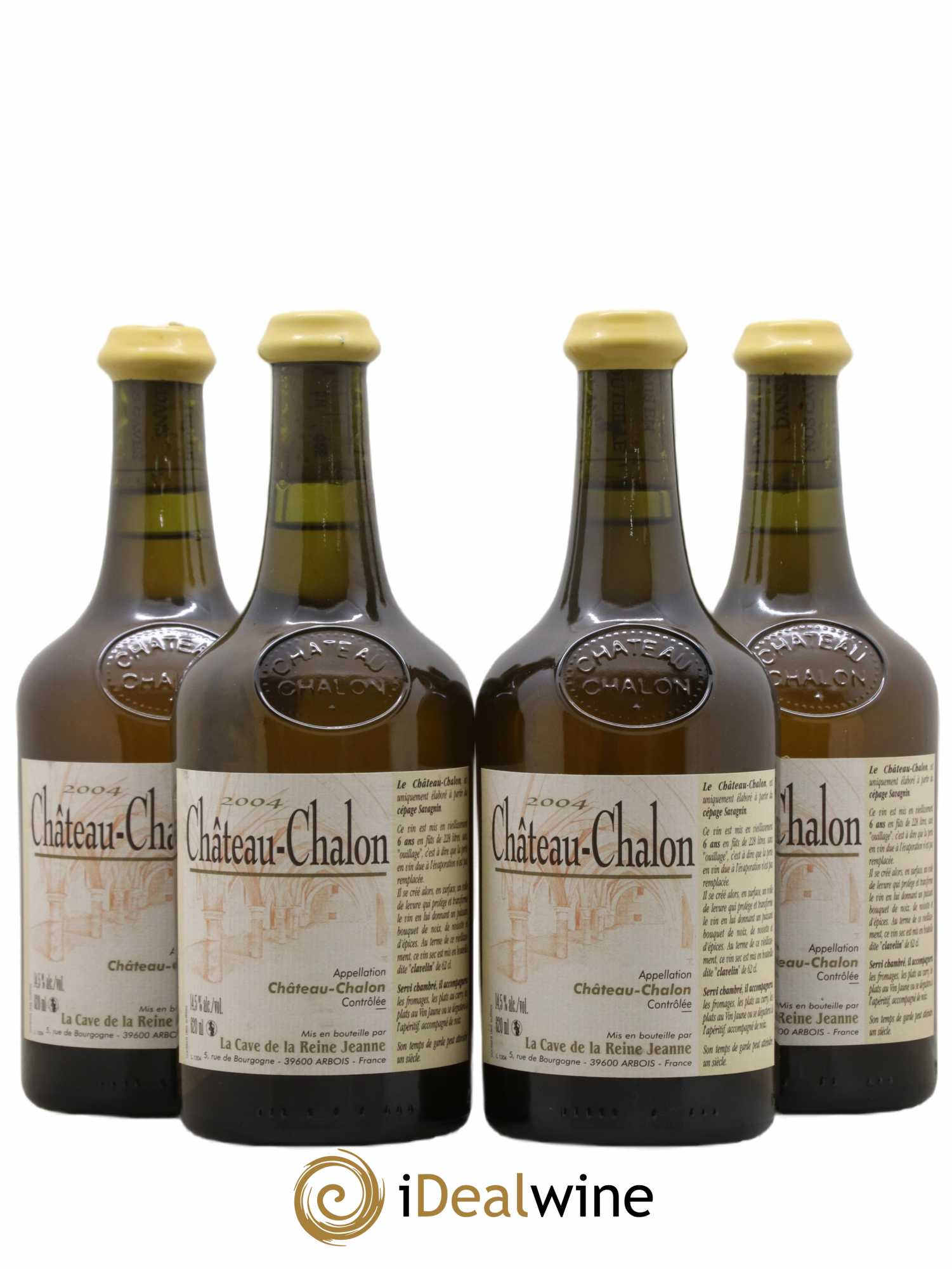 Château-Chalon Cave de la Reine Jeanne 2004 - Lot de 4 bouteilles - 0