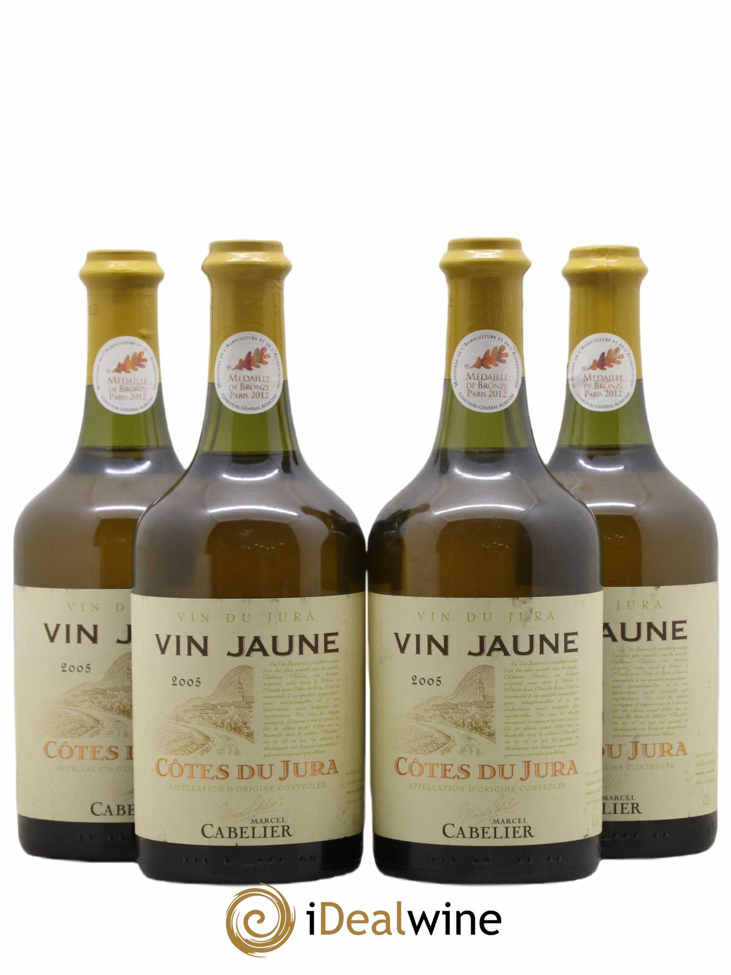 Côtes du Jura Vin Jaune Marcel Cabelier 2005 - Lot de 4 bouteilles - 0