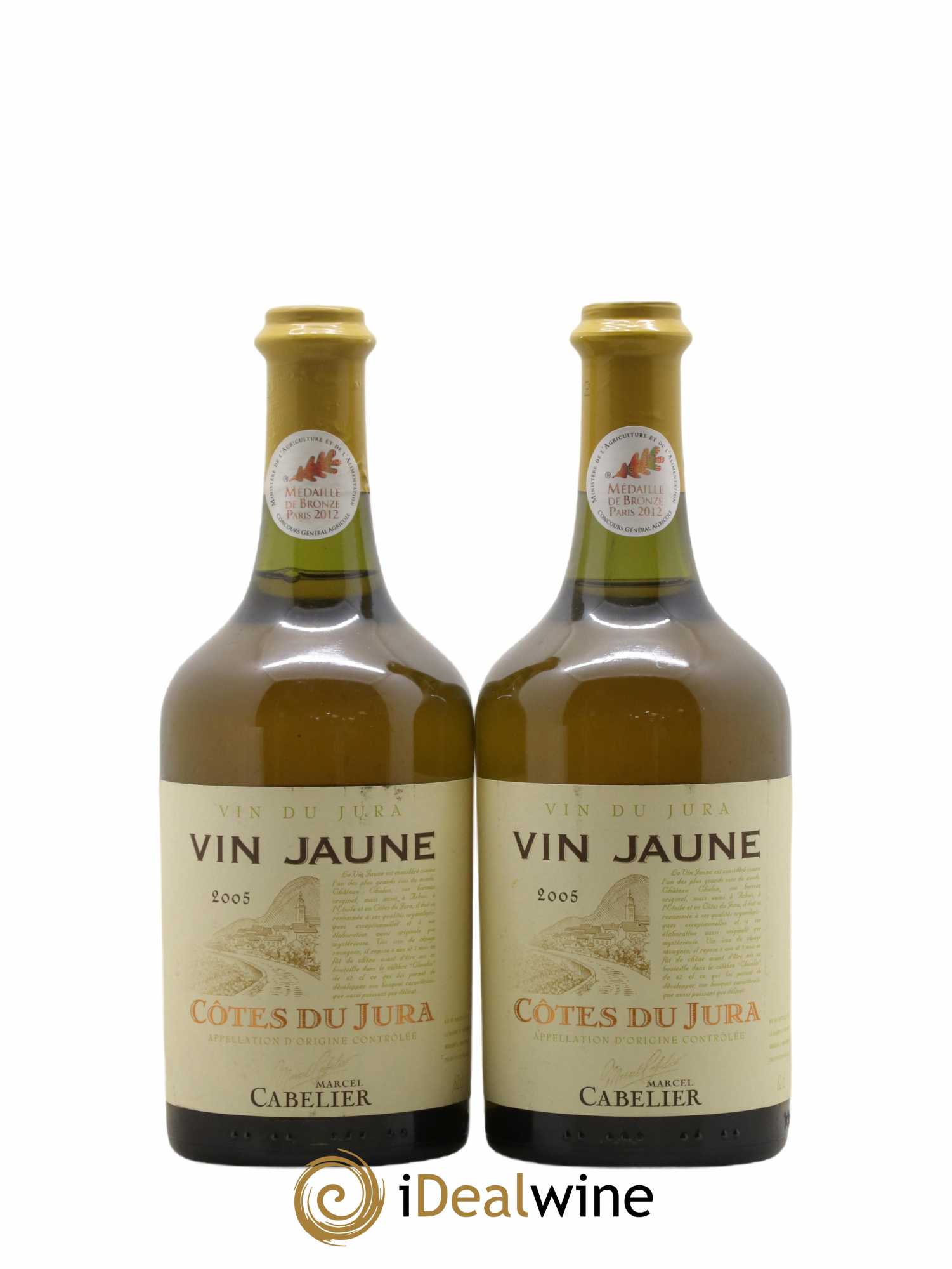 Côtes du Jura Vin Jaune Marcel Cabelier 2005 - Lot de 2 bouteilles - 0