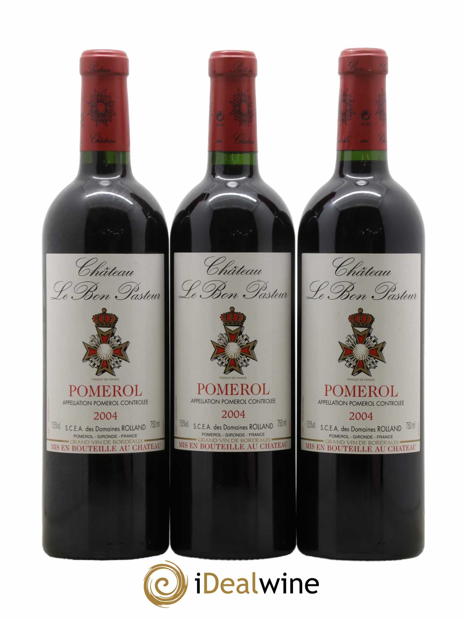 Château le Bon Pasteur 2004 - Lot de 3 bouteilles - 0
