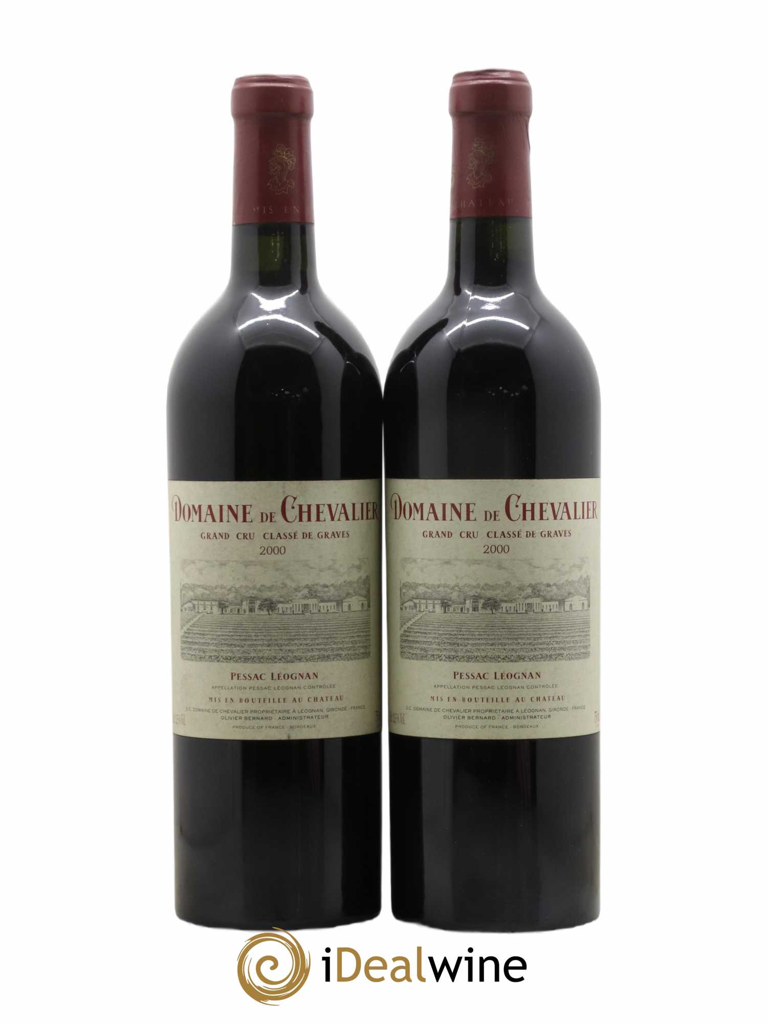 Domaine de Chevalier Cru Classé de Graves 2000 - Lot de 2 bouteilles - 0