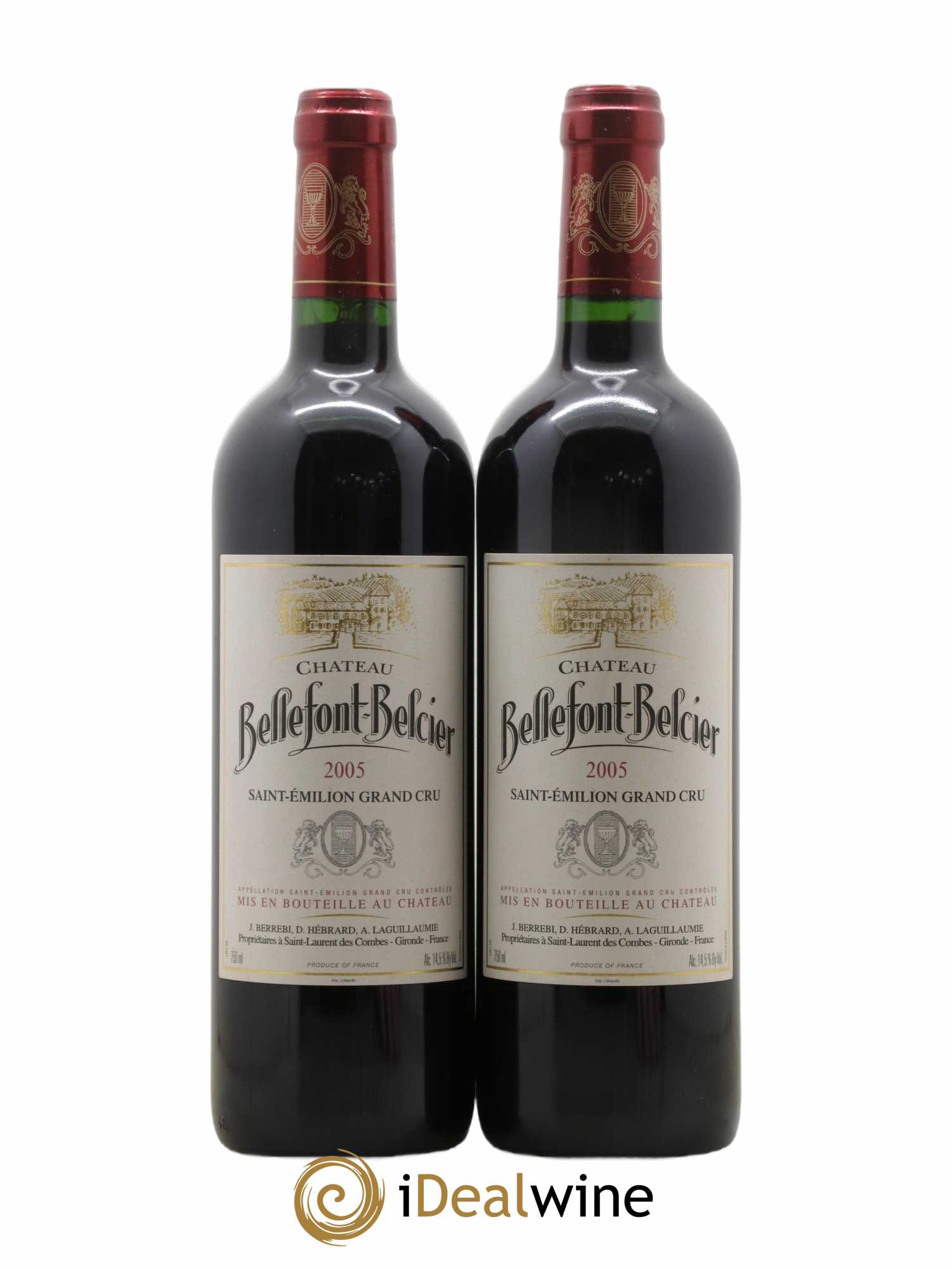 Château Bellefont-Belcier Grand Cru Classé 2005 - Lot de 2 bouteilles - 0