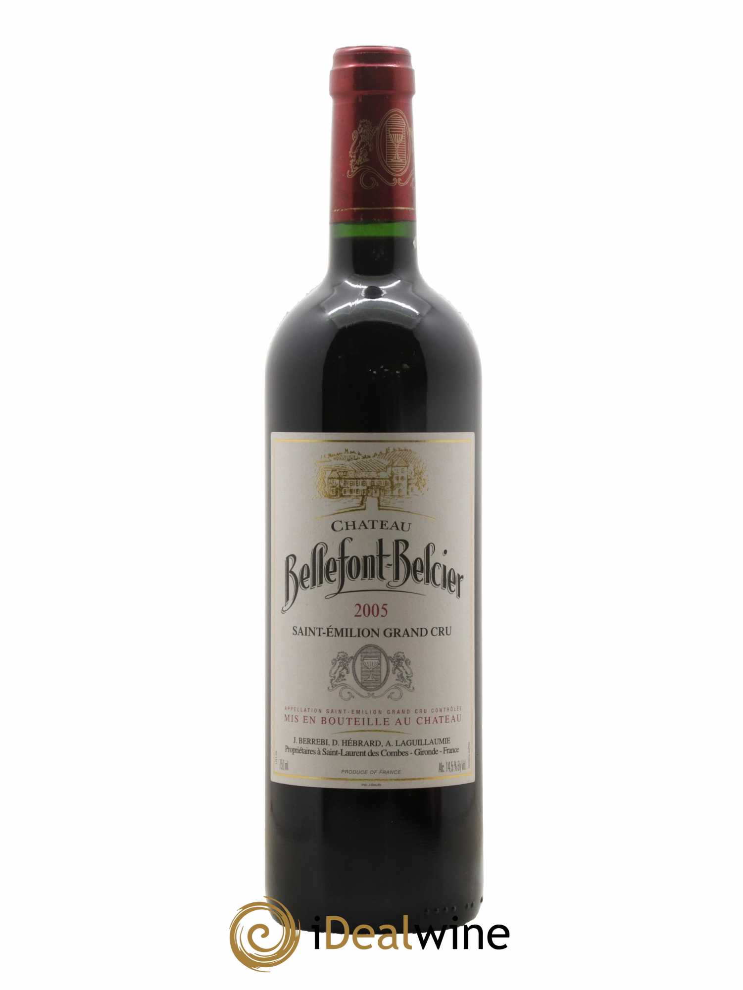 Château Bellefont-Belcier Grand Cru Classé 2005 - Lot de 1 bouteille - 0