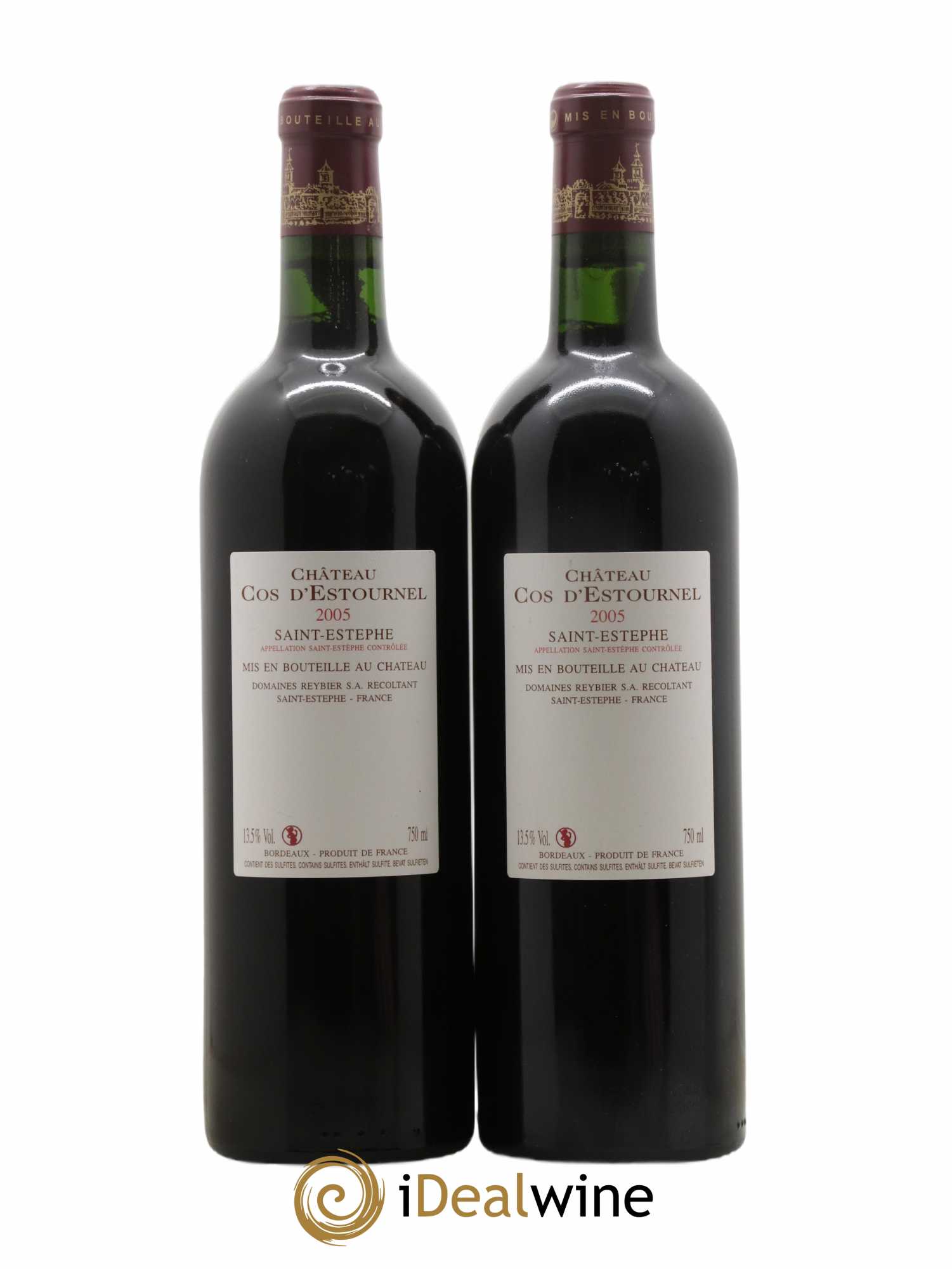 Cos d'Estournel 2ème Grand Cru Classé 2005 - Lot of 2 bottles - 1