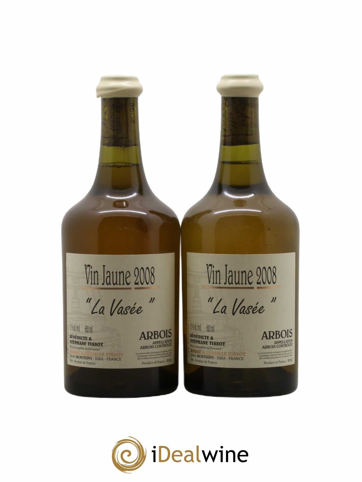 Arbois Vin jaune La Vasée Bénédicte et Stéphane Tissot 2008 - Lot de 2 bouteilles - 0