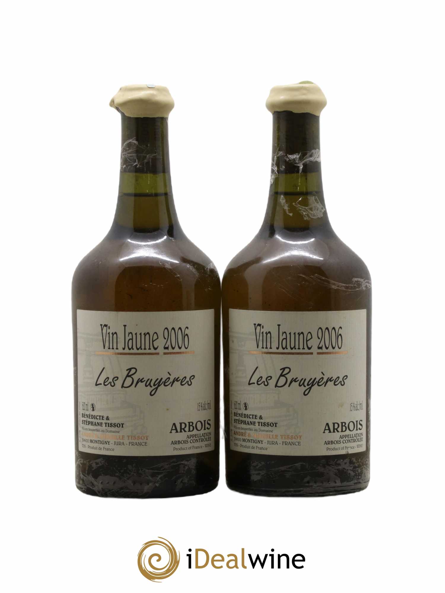 Arbois Vin Jaune Les Bruyères Bénédicte et Stéphane Tissot 2006 - Lot de 2 bouteilles - 0