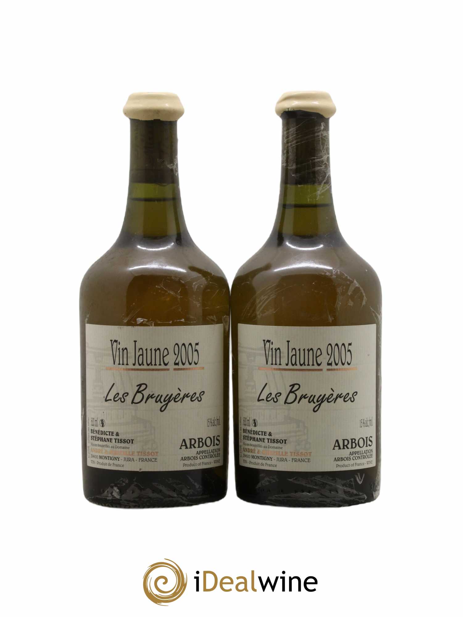 Arbois Vin Jaune Les Bruyères Bénédicte et Stéphane Tissot 2005 - Lot de 2 bouteilles - 0