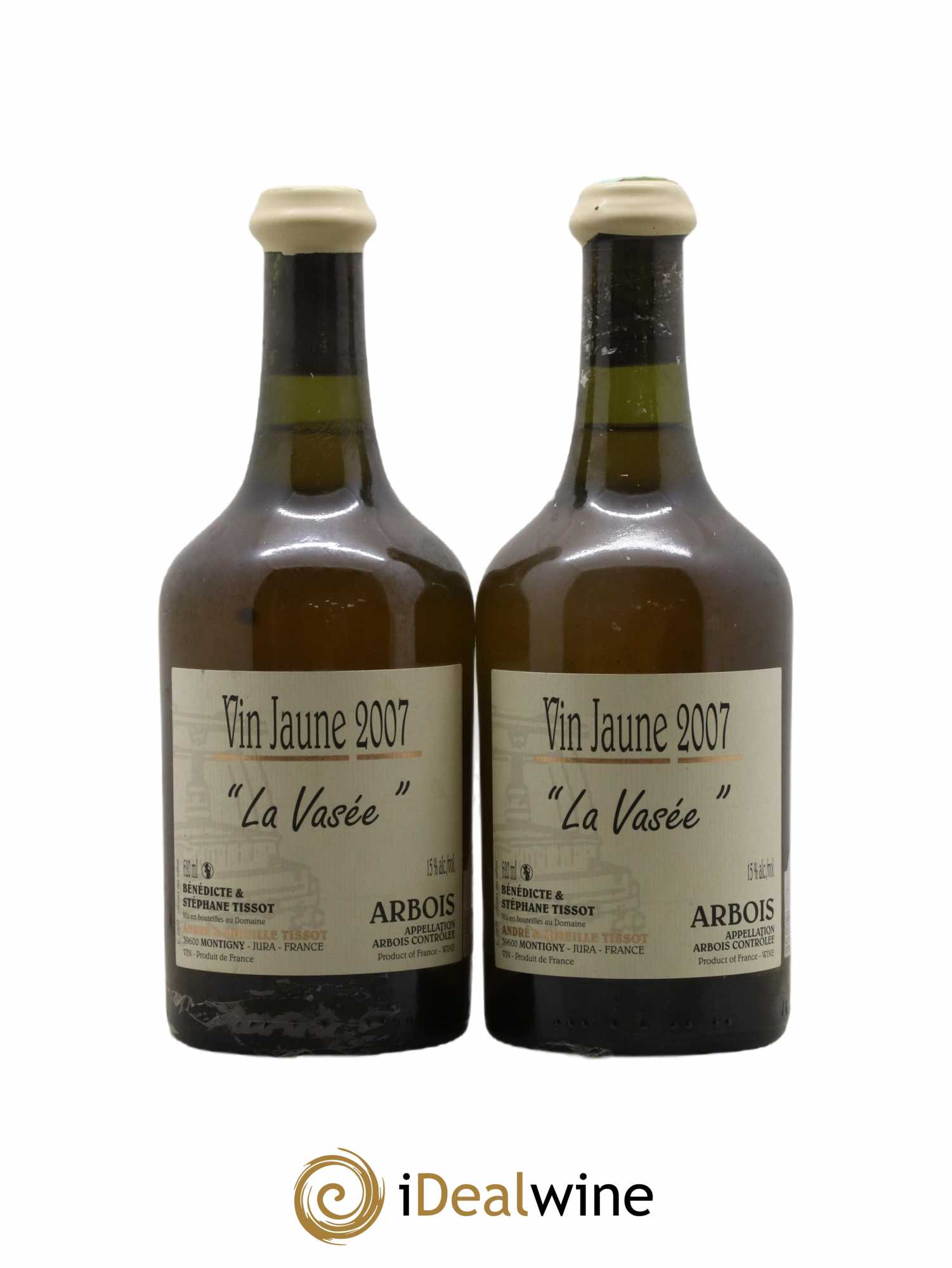 Arbois Vin jaune La Vasée Bénédicte et Stéphane Tissot 2007 - Lot de 2 bouteilles - 0