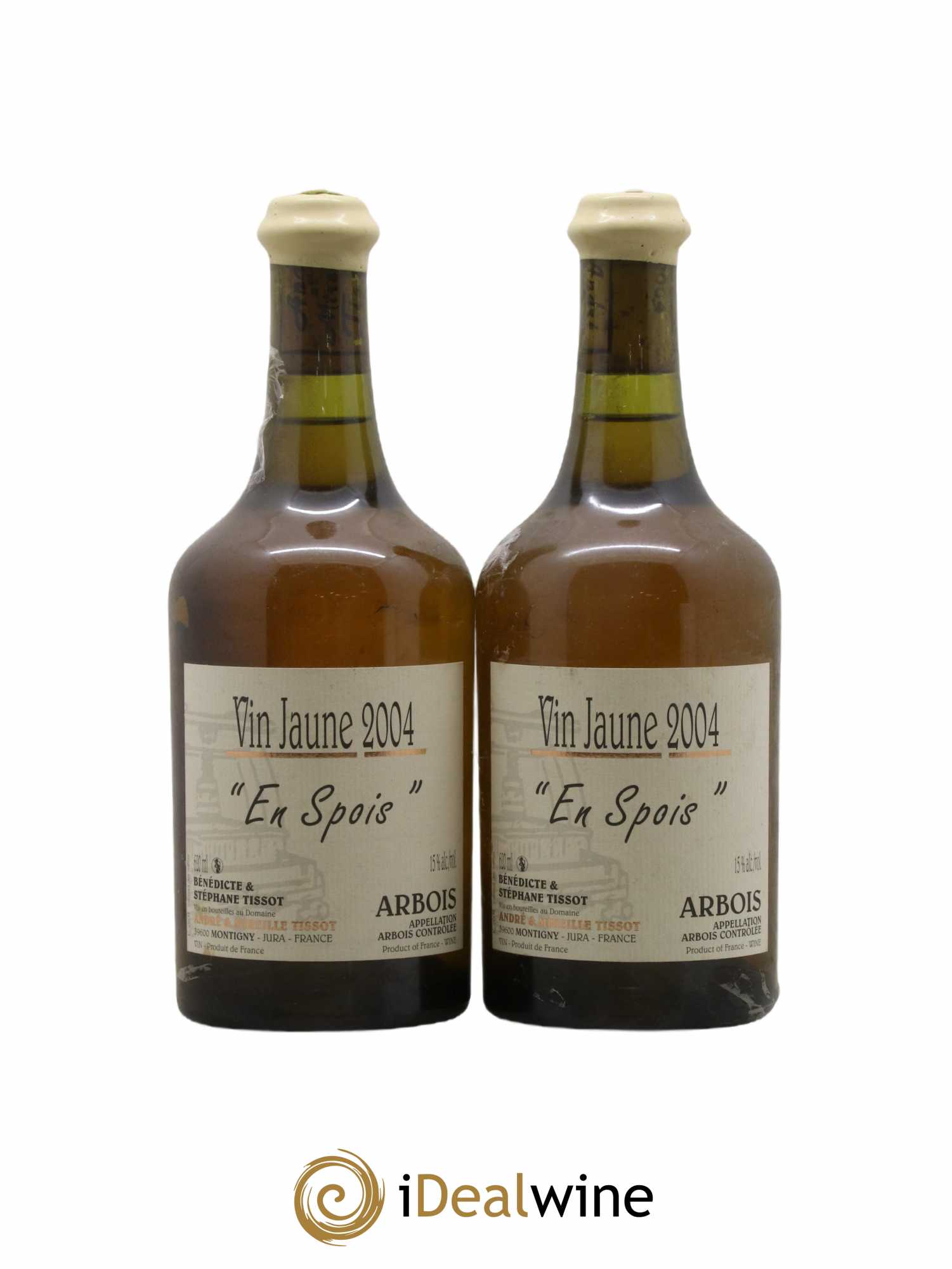Arbois Vin Jaune En Spois Bénédicte et Stéphane Tissot 2004 - Lot de 2 bouteilles - 0